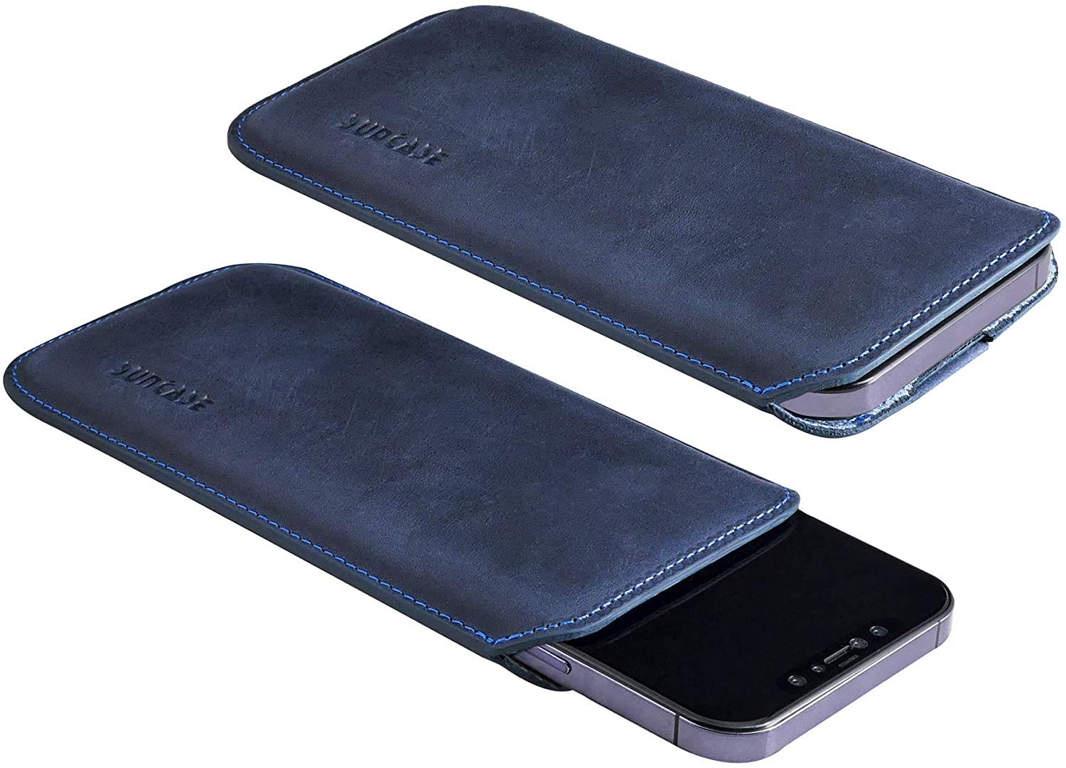 Custodia per IPHONE 13 Mini 5.4  Slim Case Cuoio Protettiva Linguetta