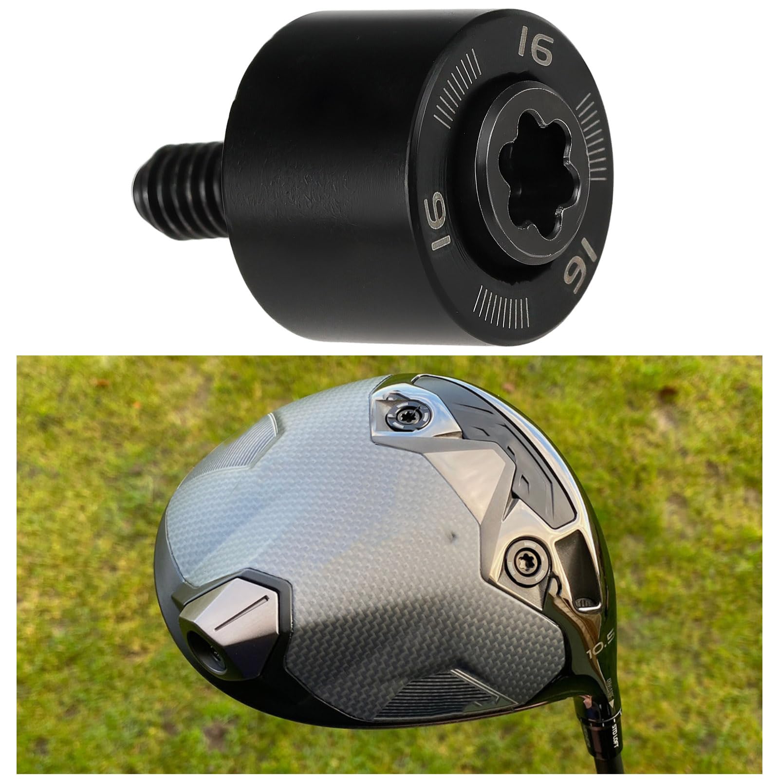 Peso de Golf de 16 G Compatible con Taylormade Qi35 LS Qi35 Designer Black