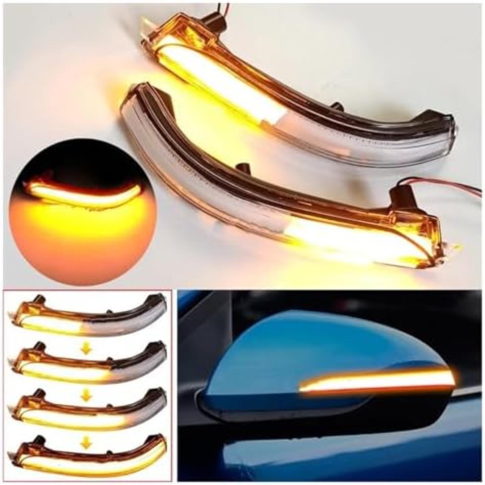 Lampka kontrolna w lusterku bocznym, dla Hyundai, dla Avante, dla Elantra Ad 2016-2019 2X lampa migacza wstecznego dynamiczny sekwencyjny kierunkowskaz Kierunkowskaz samochodu (Smoked)