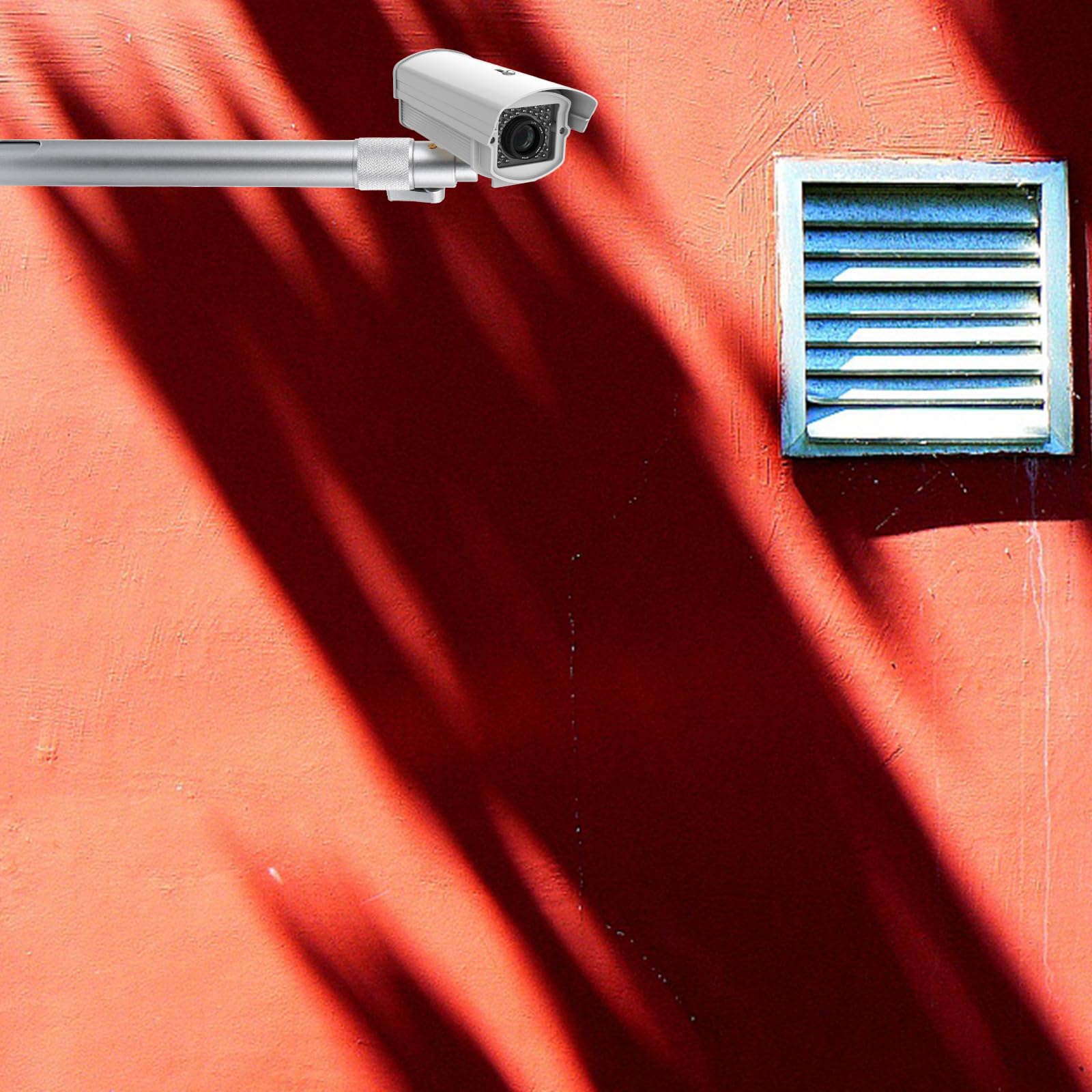 Soporte de Pared Telescópico para Cámara de Seguridad de Aleación de Aluminio 360 Grados Ajustable para Uso en Interiores y Exteriores