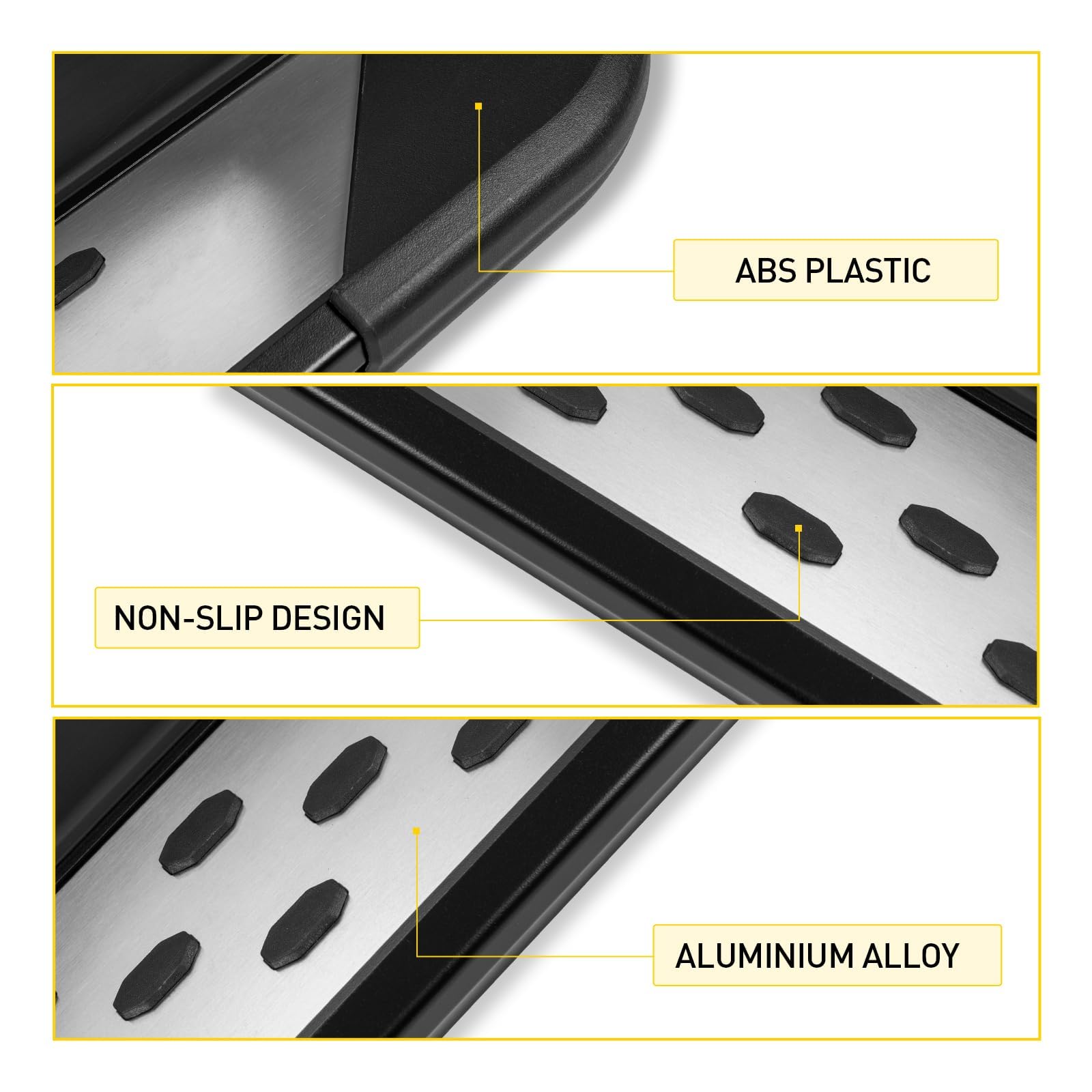 KYX Running Boards fit for Honda CR-V 2017-2023, Aluminum Alloy Car Door Side Steps Nerf Bars Truck Boards Step Rails