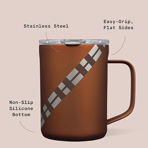 Miniatura 4 de Corkcicle Taza de café clásica, de acero inoxidable con triple aislamiento para viajes, tapa inastillable, mantiene la bebida caliente durante 3