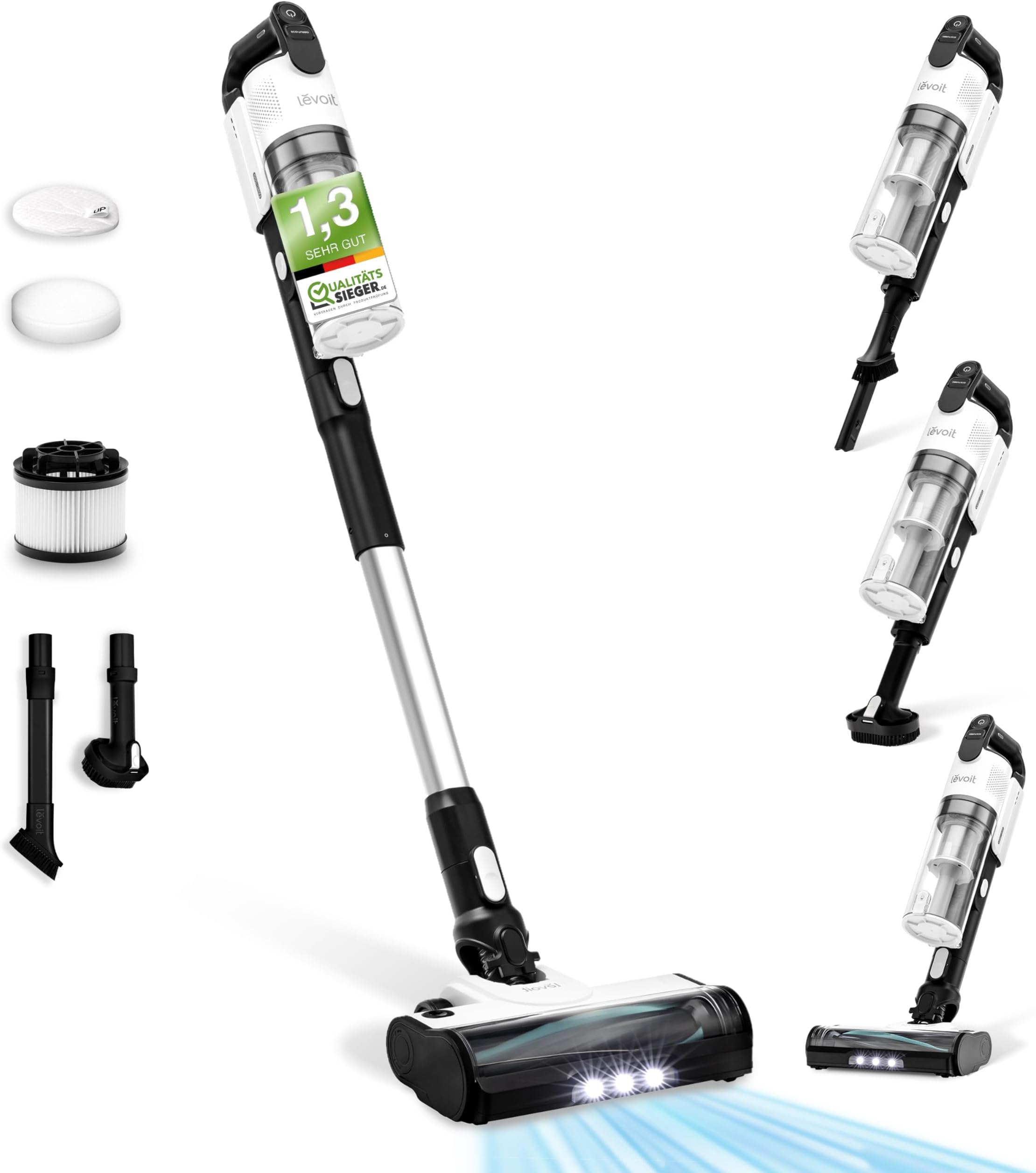 – Levoit Cordless Vacuum Cleaner with Anti Hair Wrap, Powerful Up to 50 Mins, Lightweight Handheld Vacuum with over 99.9% Filtration Performance for Hardwood Floor Car Pet Hair, LVAC200