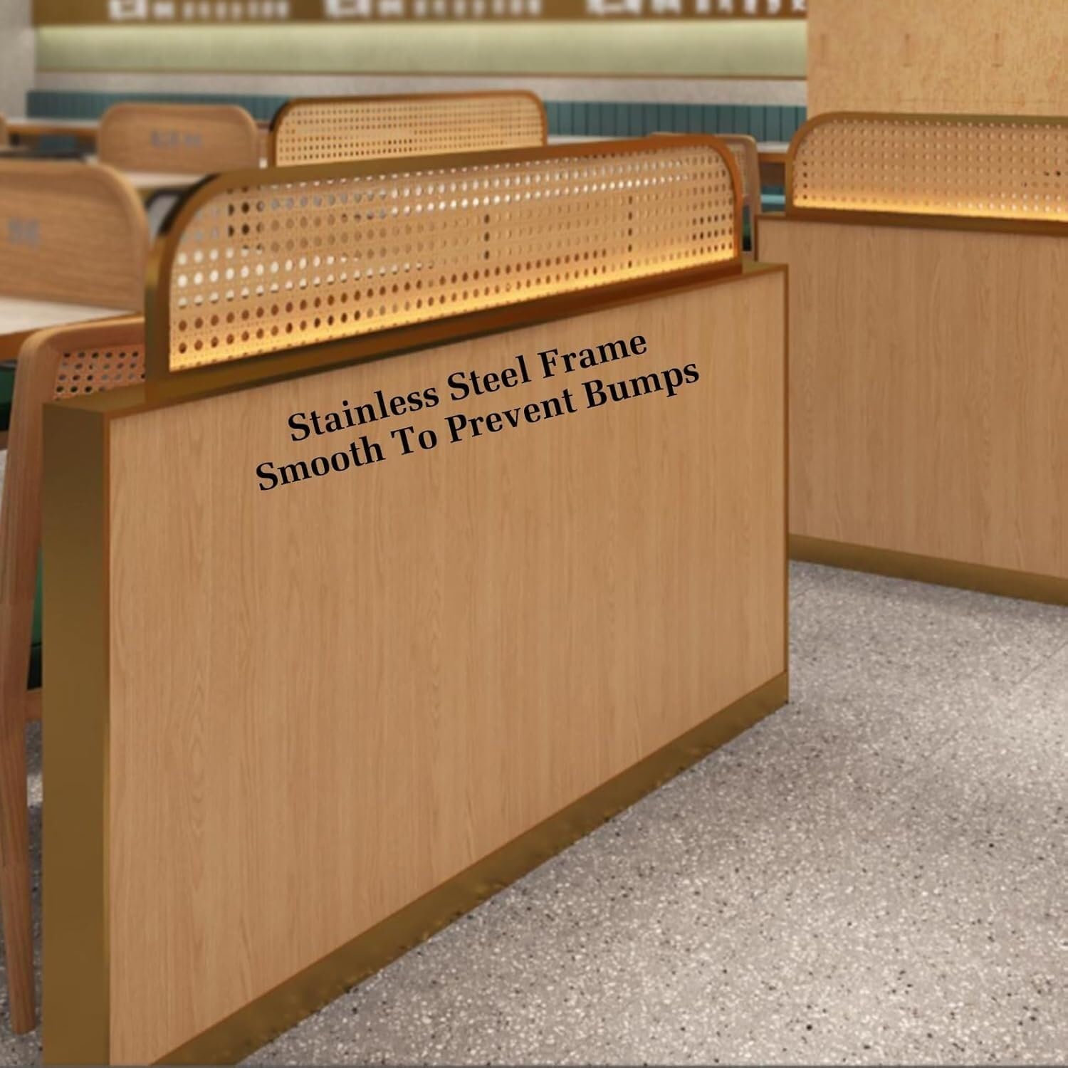 Divisores de comedor, pantallas de privacidad de mesa para espacios de trabajo y comedor, cubículos de un solo acristalamiento, 120 x 30 cm, separadores funcionales de mesa