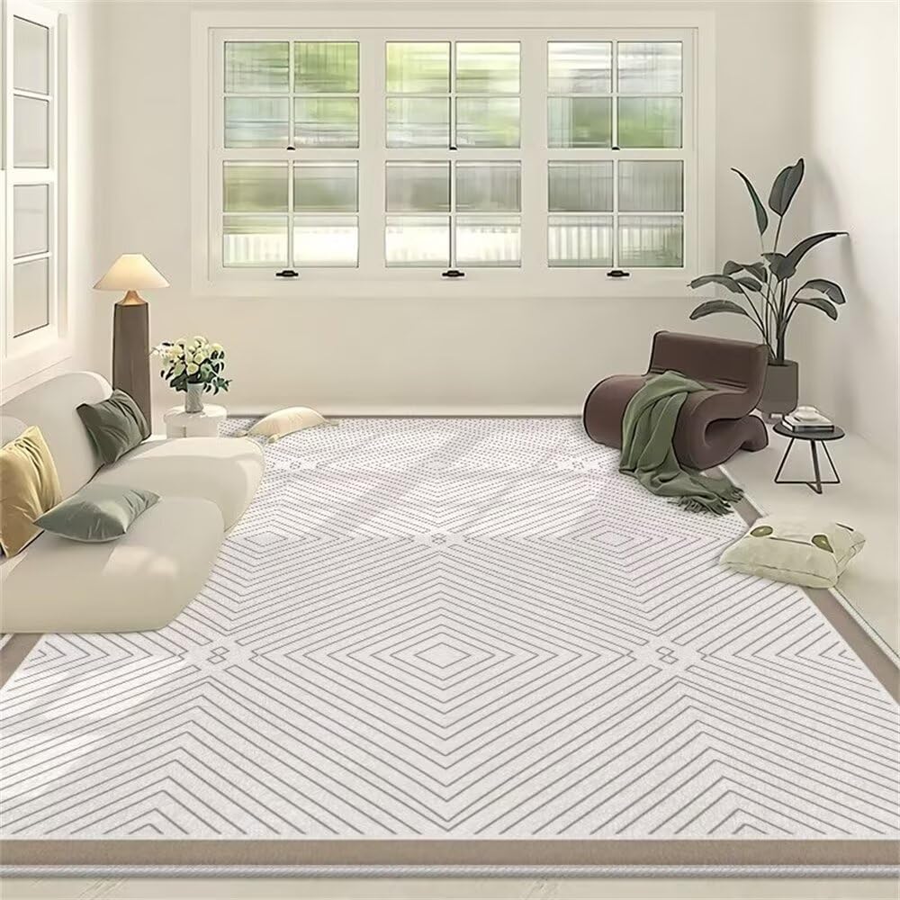 Tapis salon motif ligne gris 60x90cm tapis exterieur meuble enfant