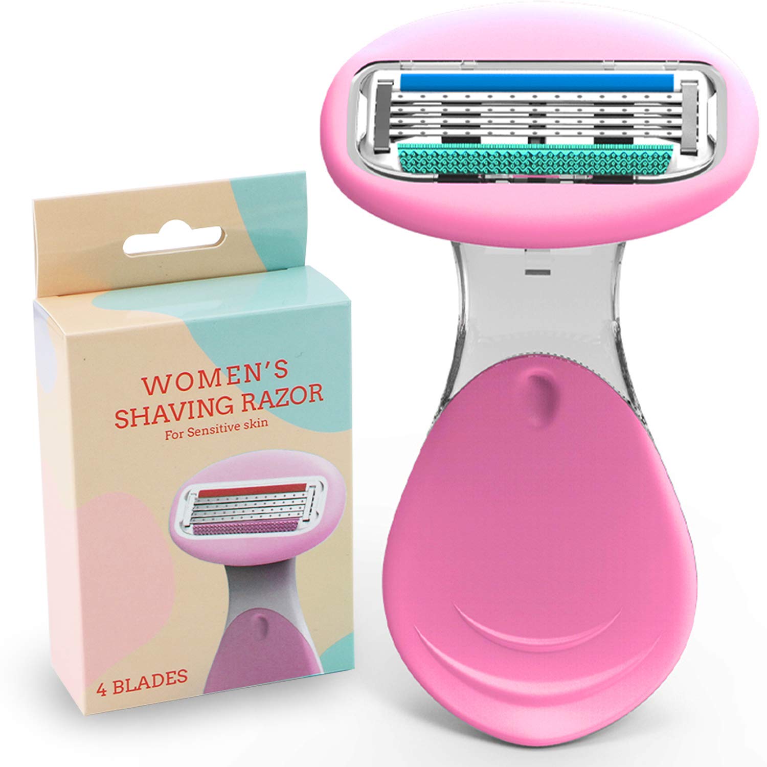 Nylea Razors for Women with Sensitive Skin, Premium Shaving Razor with Lubricating