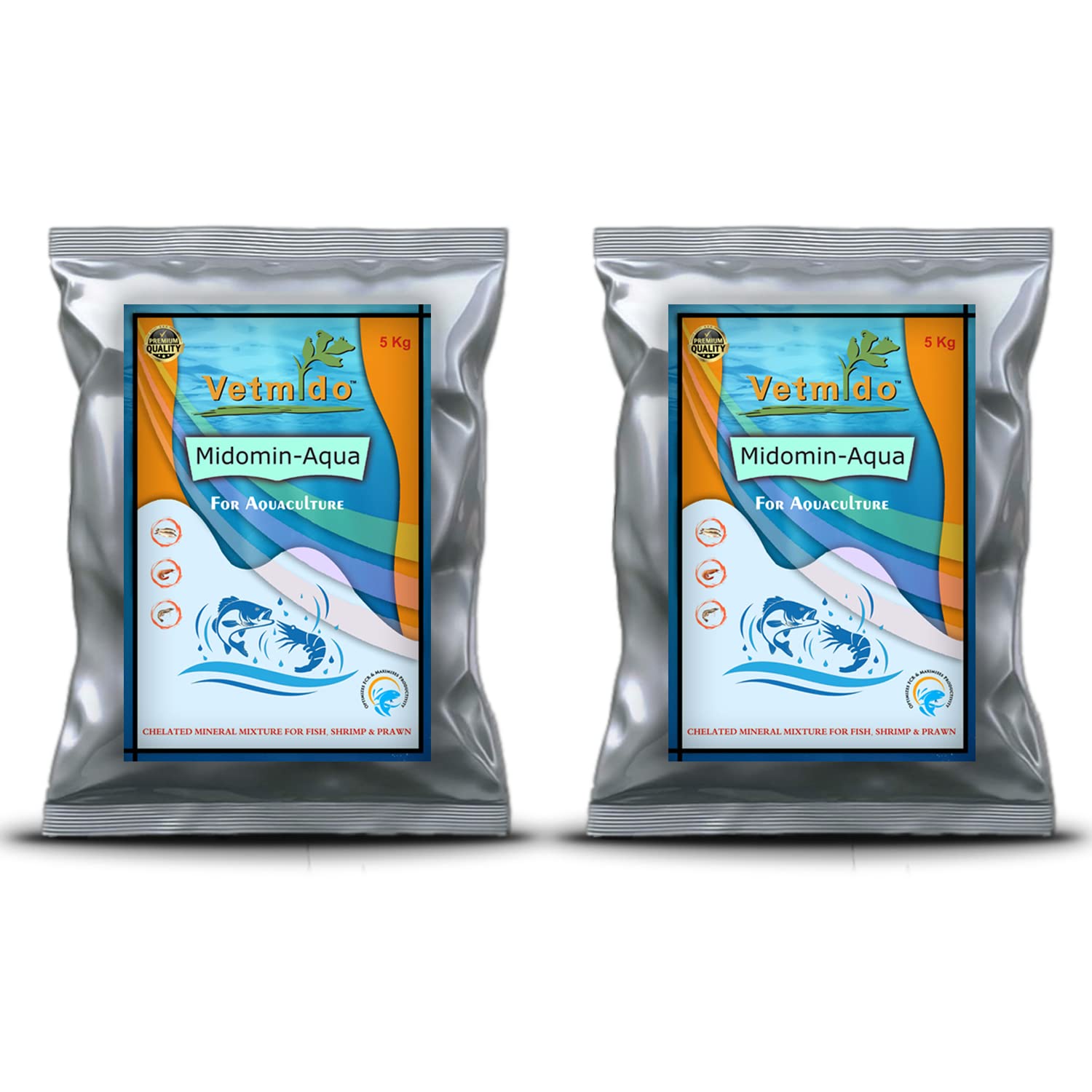 VETMIDO Midomin-Aqua - Chelated Mineral Mixture Powder Supplement Growth Booster for Fish, Shrimp, Prawn and Aquatic Animals (5kg x 2) Combo - Pack of 2 (B09NSJSN23) Amazon Price History, Amazon Price Tracker