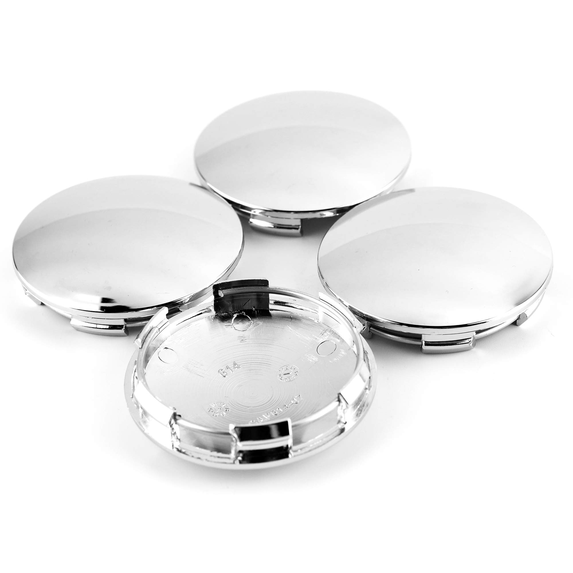 Amazon.co.jp: ホイールセンターキャップ 65 mm 4個入り クローム 