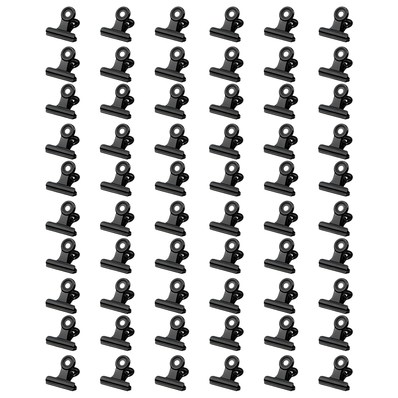 Tsophreniq 60Pcs Rustproof Clamps for Food Bags and Documents Metal Hinged Clasps for Sealing Snacks Bags Food Bag Clamps