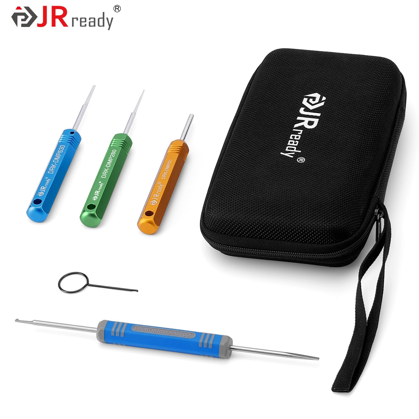 JRready ST5211-05 5PCS Auspinnwerkzeug Kit For Weather-Pack Metri-Pack Serie Steckverbinder Deutsch DT DTM DTV DRB DRCP Und Strike Serie Stecker Trminals Tool Kit Einbeziehen DRK 785084 Amp 1.5mm