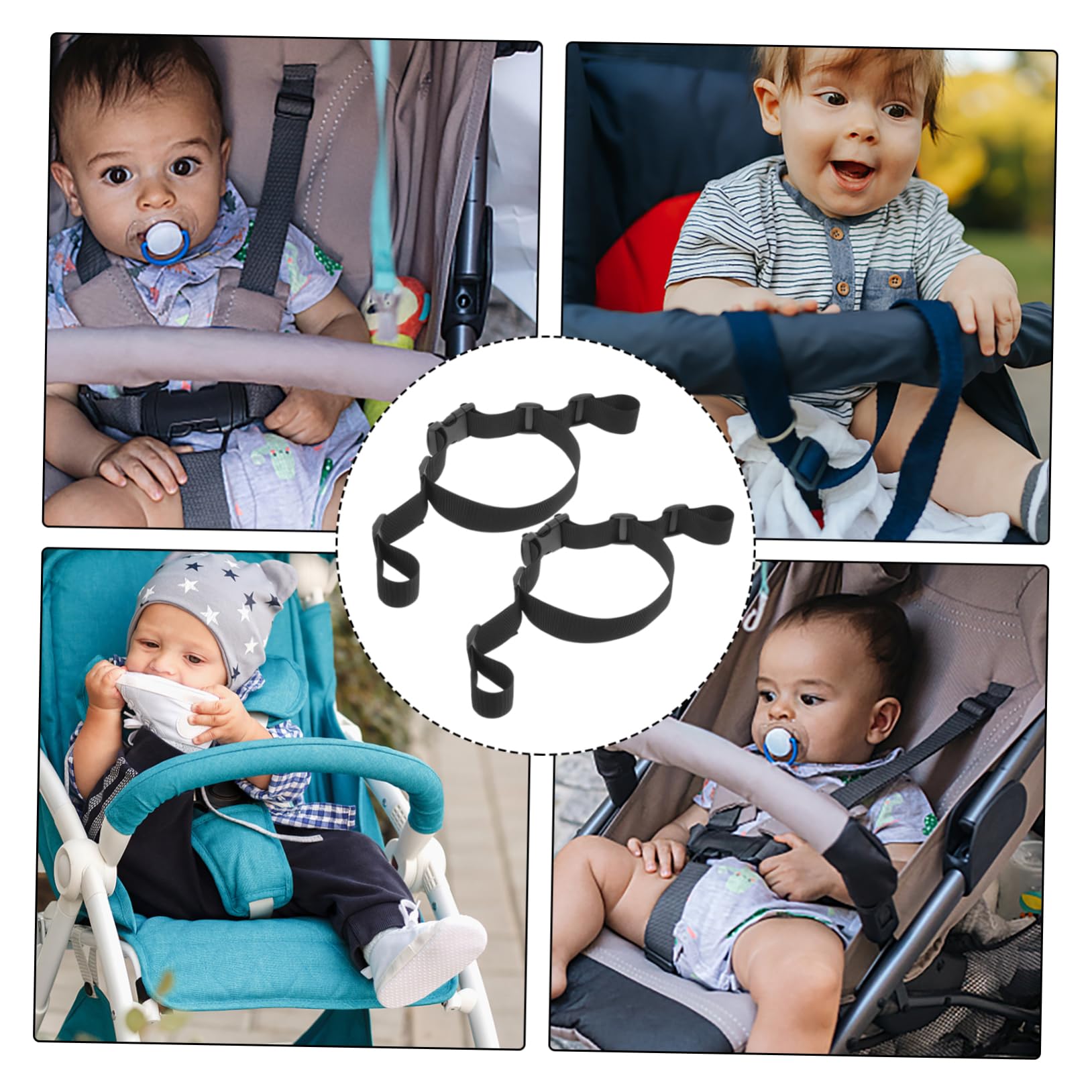 VICASKY 2 Pièces Sangles De Siège Bébé Sangle Ceinture Pour Bébé Poussette Remplacement Sangle De Chaise Pour Enfant Harnais De Sécurité Pour Tout-Petits Sangles De Chaise Haute Ceinture