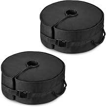 Parasol Base Weight Bags 2 Pack, Heavy Duty Oxford Sandbag Weights | Heavy-duty Oxford Fabric, Tear-resistant and Weather-Tolerant, Small Medium Cantilever Parasol, Up to 90LB