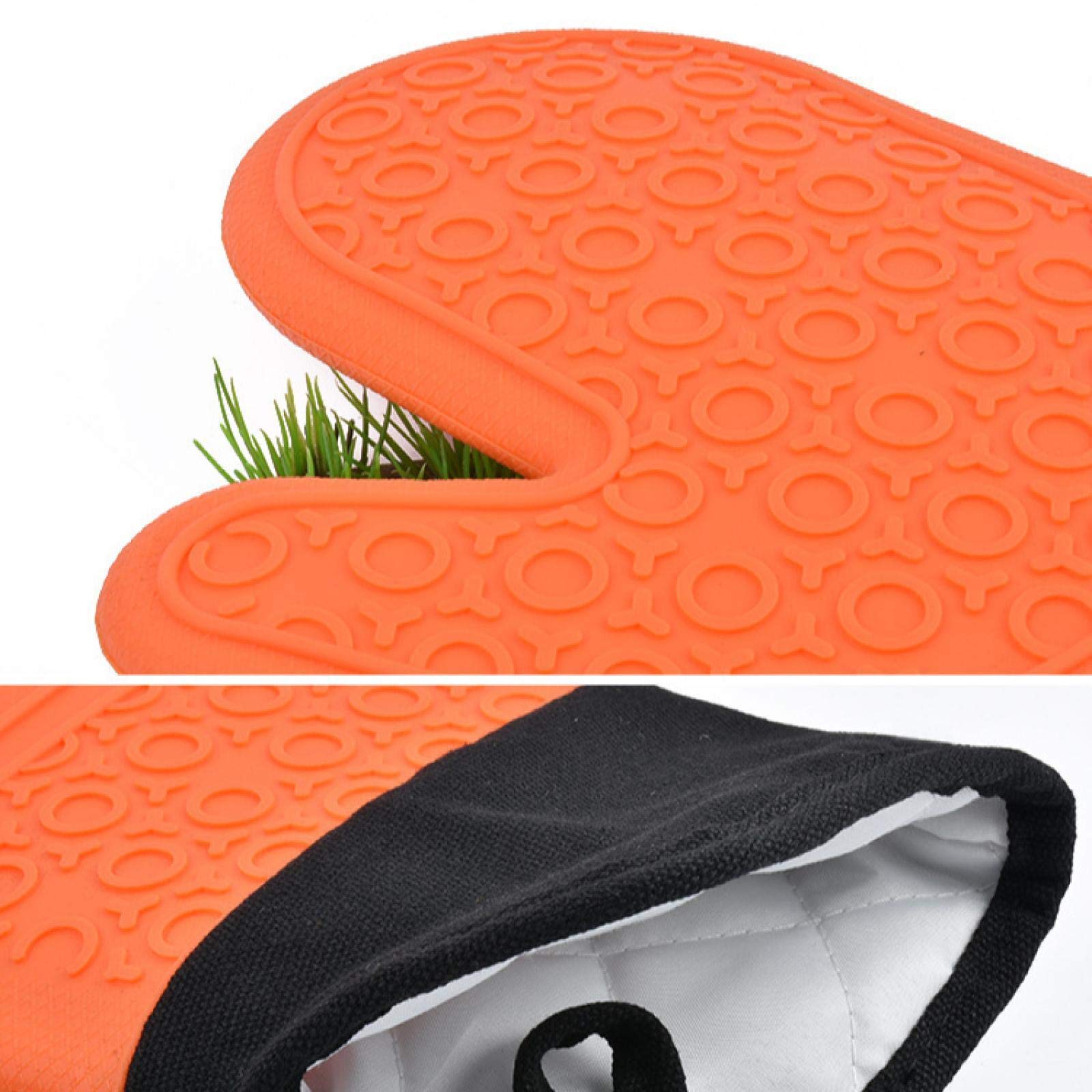 1 paire de gants en silicone antidérapants épais pour four à micro-ondes, résistance aux hautes températures et anti-brûlure