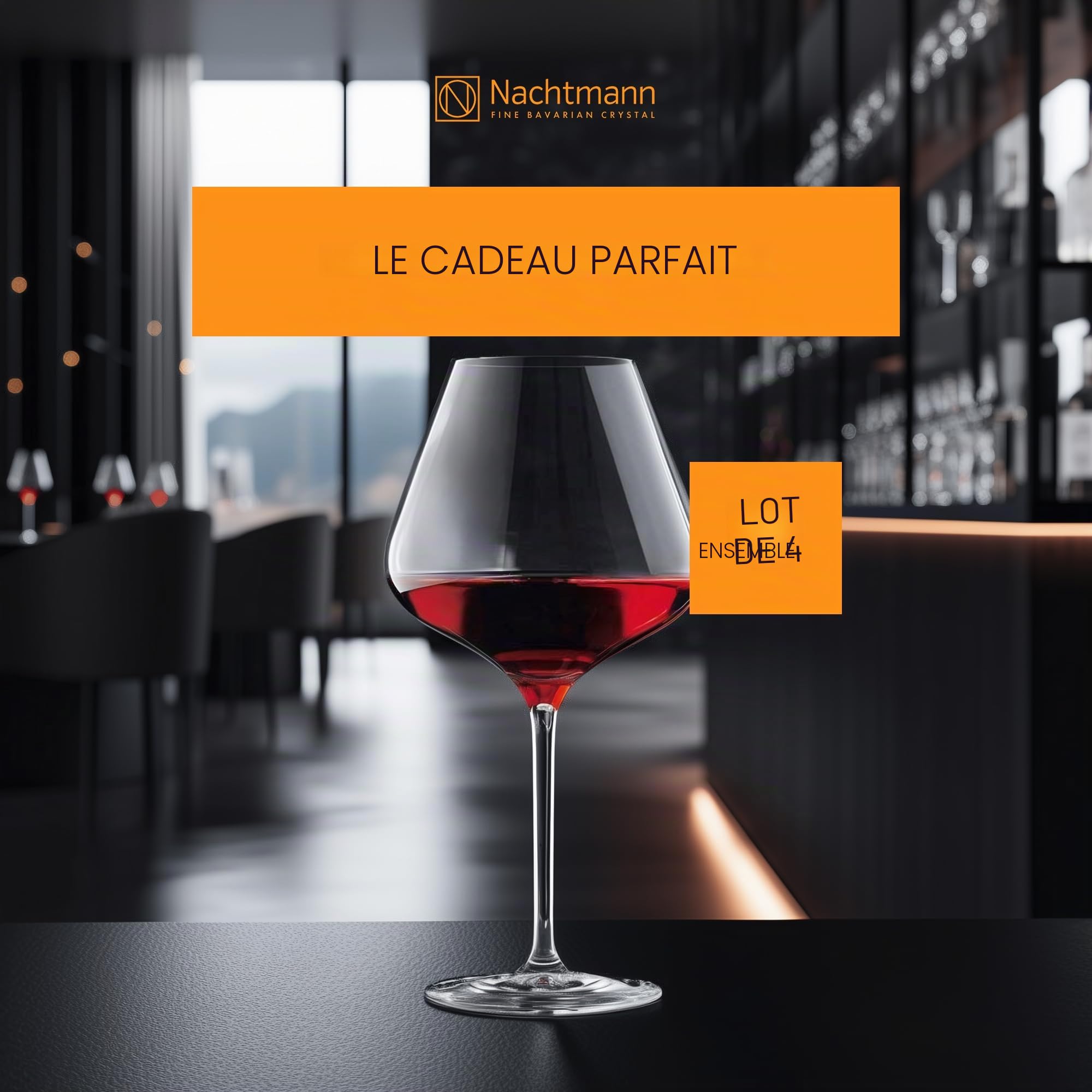 Spiegelau & Nachtmann - Ensemble de 4 verres Verres à bourgogne Transparent