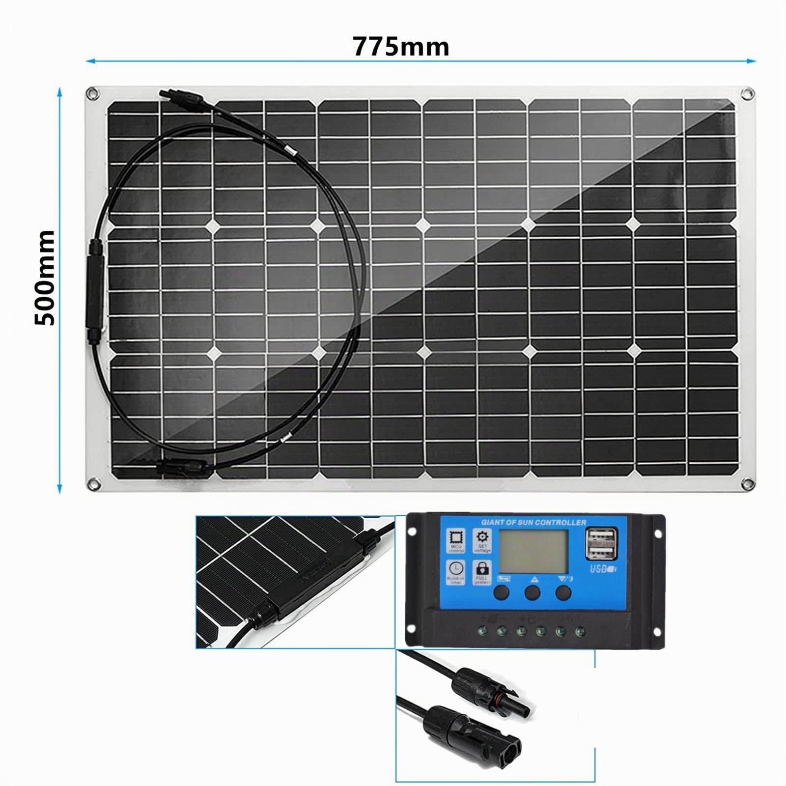 Paneles solares de 600w, kit de panel solar, panel de energía fotovoltaica, batería solar monocristalina, módulo fotovoltaico, estación de energía portátil
