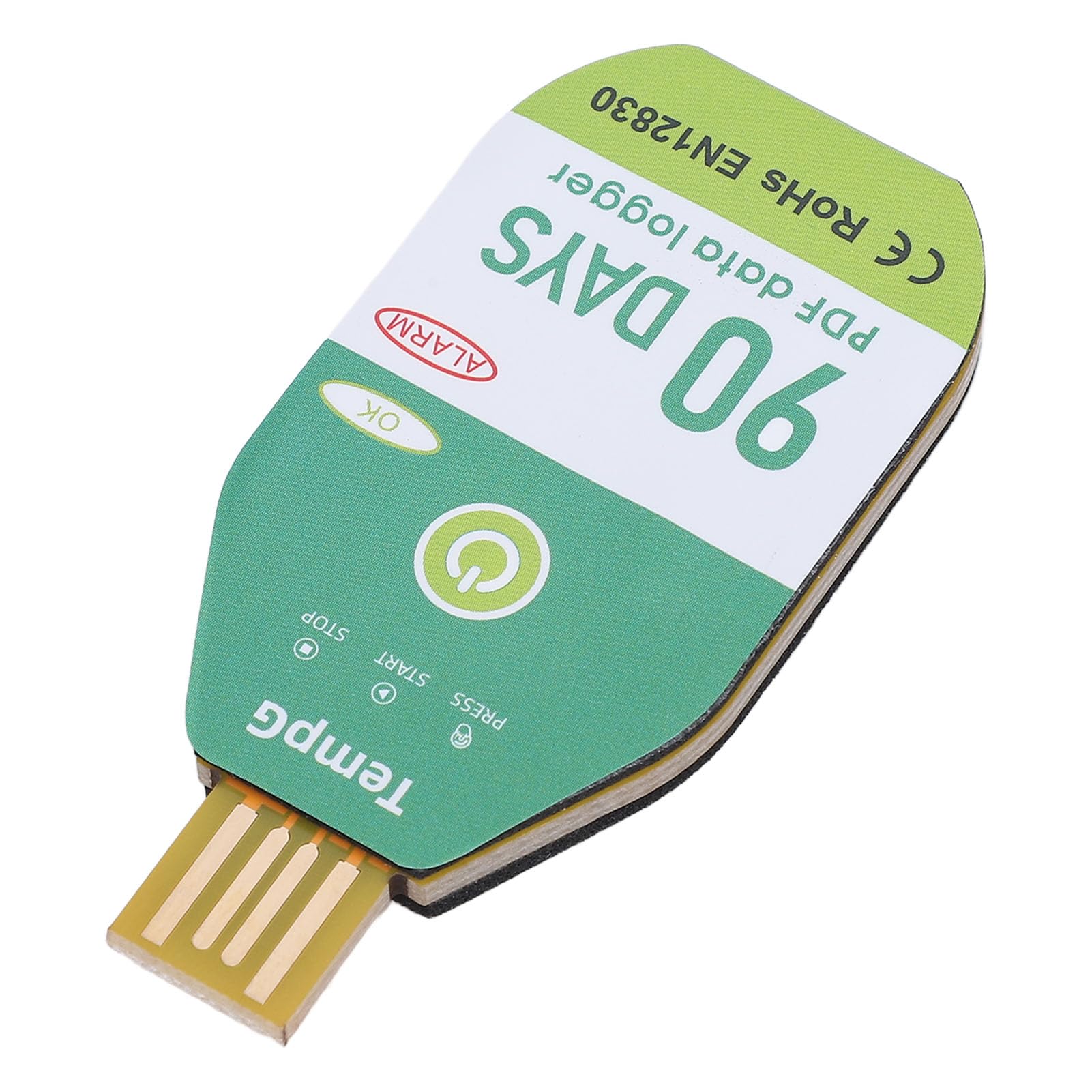 Temperature Data Logger, USB Temperature Data Logger IP67 Water PDF for Greenhouse (90 Days)