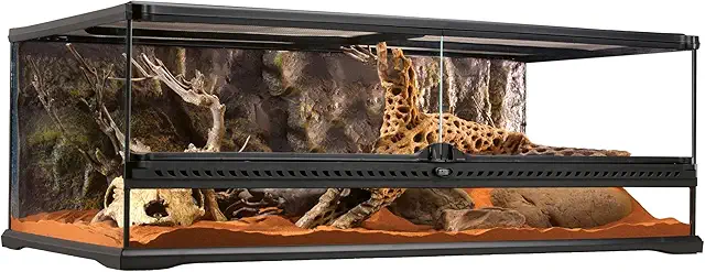 Terrario Grande Low Exo Terra 121L para Pogona, 90x45x30cm