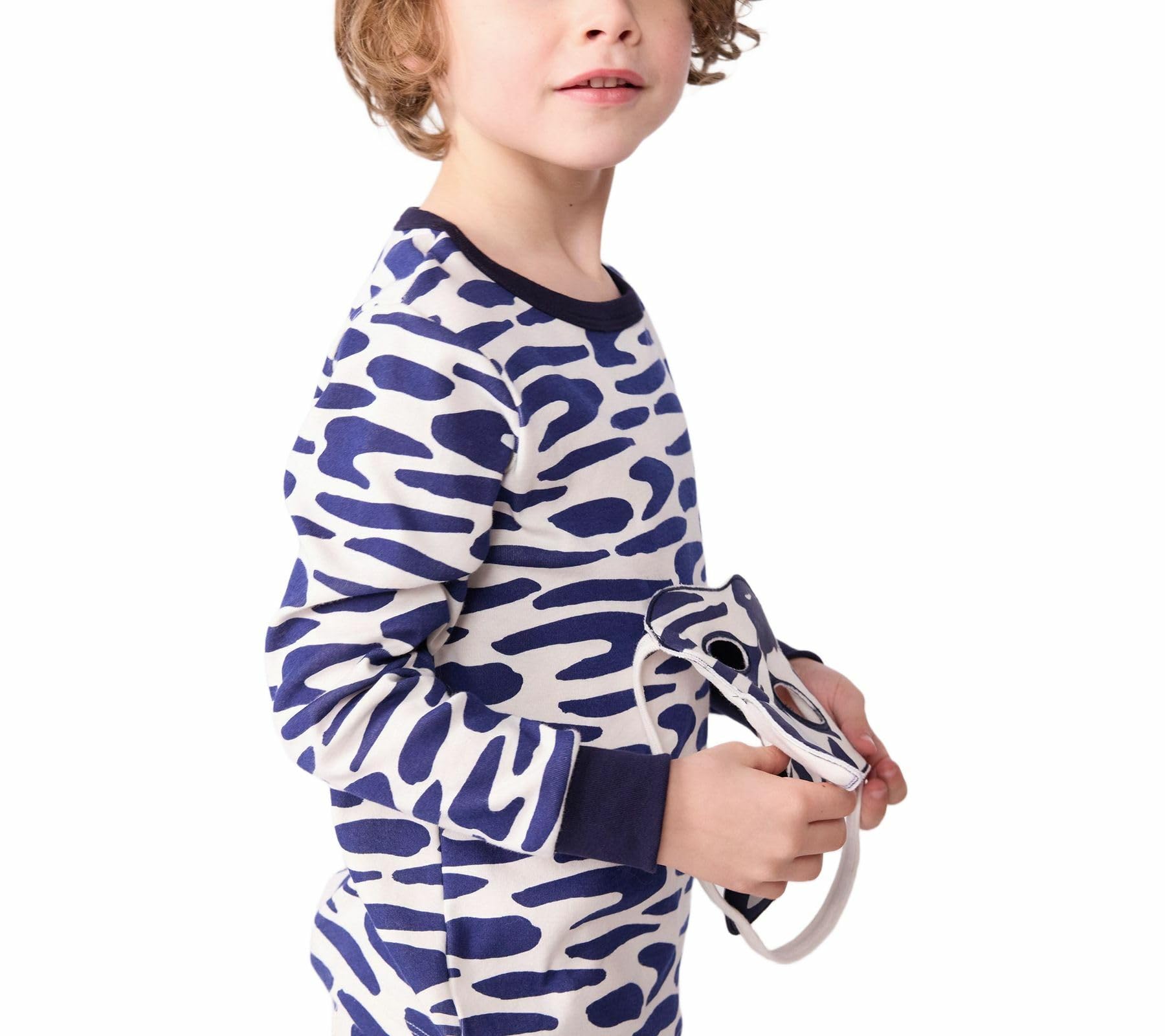 Petit Bateau Pyjama déguisement Enfant en Coton imprimé zèbre, Blue - Image 3