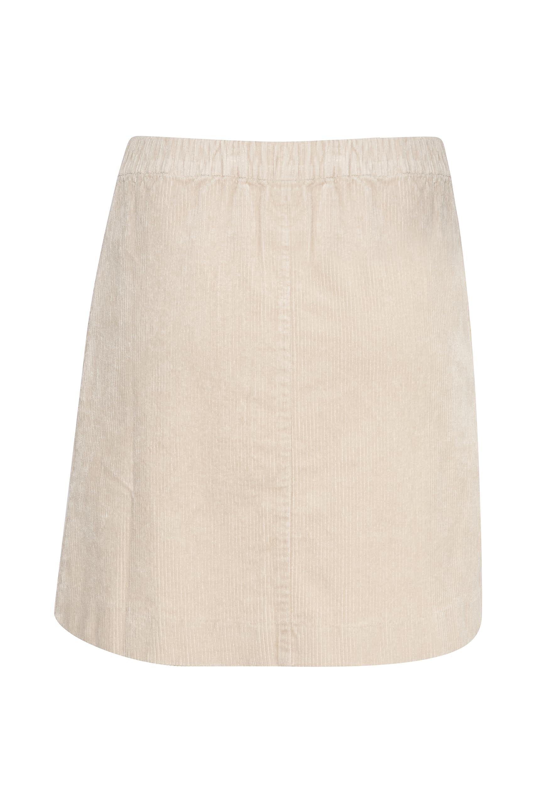 Part Two Women's Mini Skirt High-Waisted Pockets Corduroy Fabric Elastic Waist, Falda,