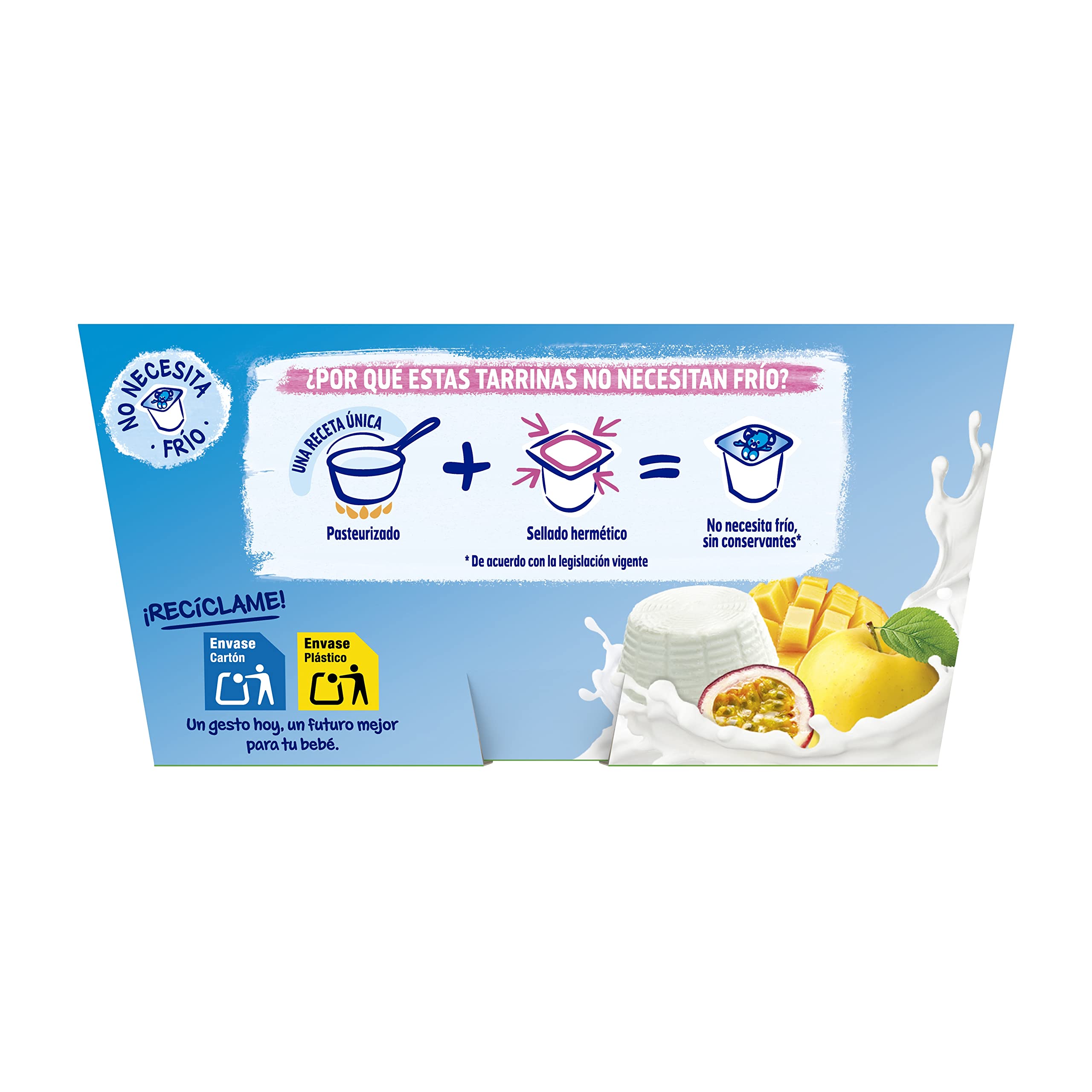 Nestlé Yogolino Petit Postre Lácteo con Frutas Variadas 8 Meses 4 x 100g