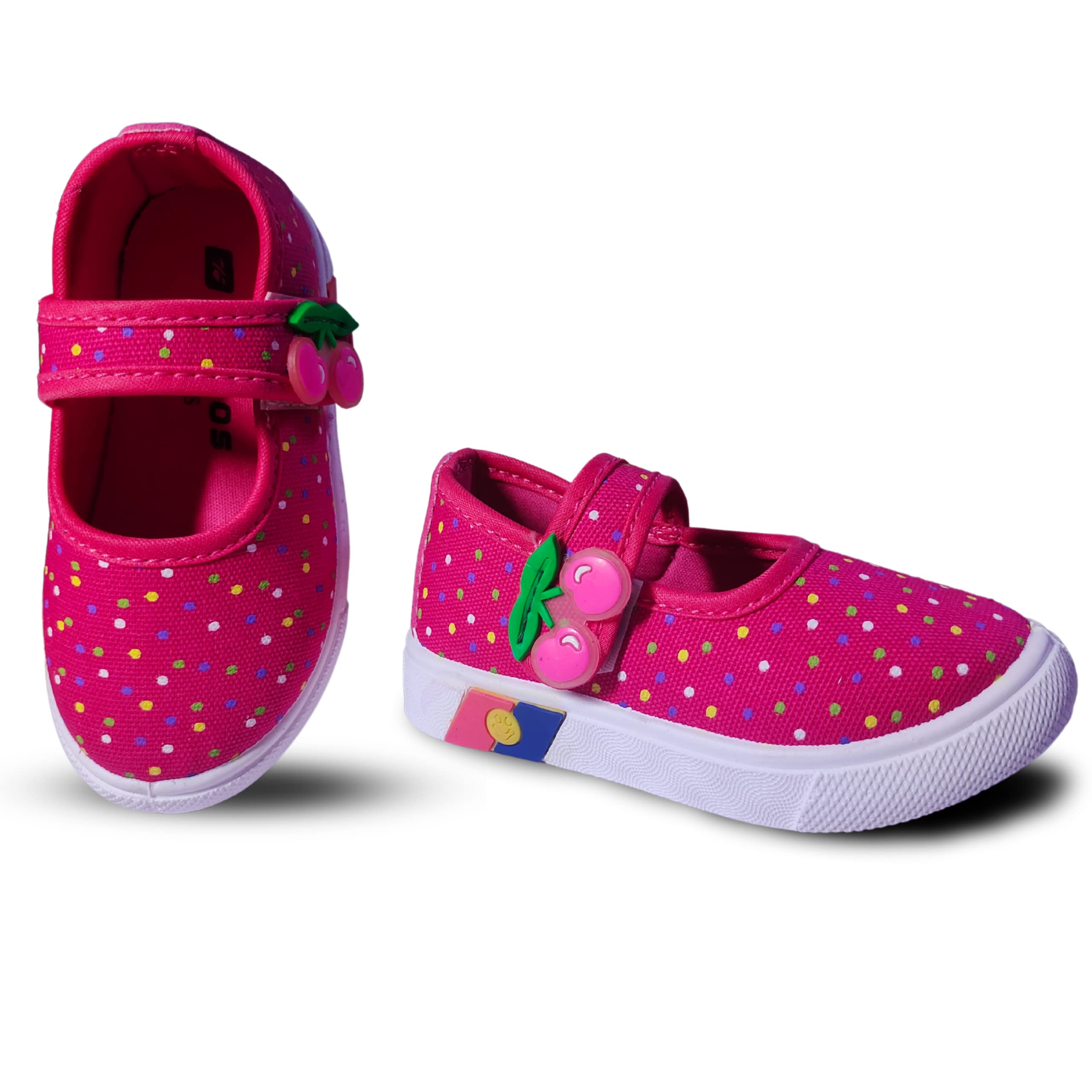 Girls casualwear Stylish Fashion Shoes Bellies. (Cherry-Pink, 3 Years) (B0B4H7VMLR) Amazon Price History, Amazon Price Tracker