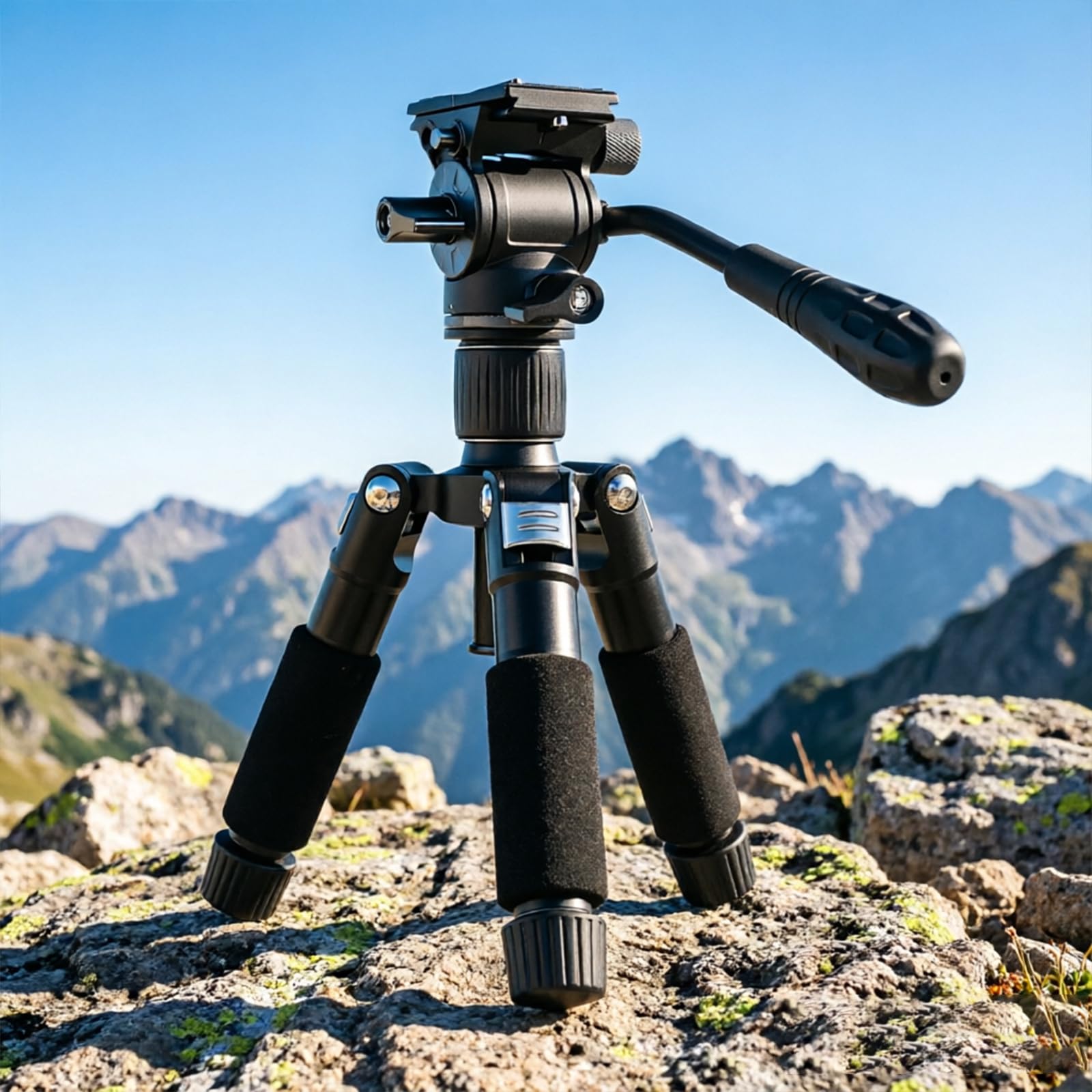 Morsetto portatile per fotocamera con testa fluida Arca