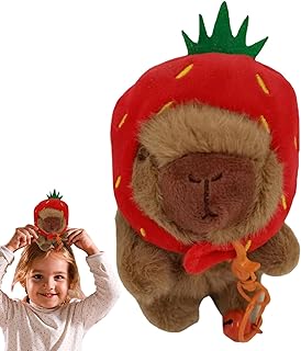 Chaveiro de pelúcia,Boneca de chaveiro de pelúcia em formato de capivara - Pingentes de bolsa macia fofa, chaveiro capivara brinquedo fofo para crianças, meninas, estudantes Cevan