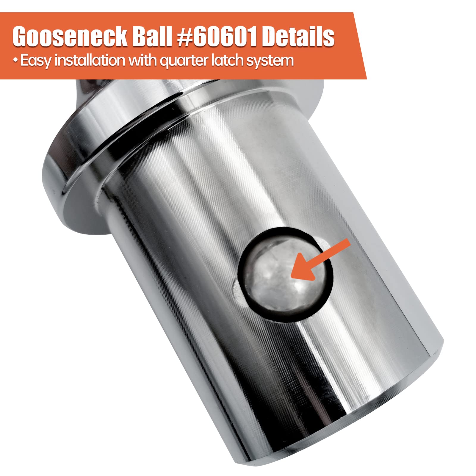 60618 Ball Gooseneck Hitch Kit 30K 2-5/16-In Compatible with Dodge Ram 2500/3500 Puck System Gooseneck Hitch Kit Replace 60618