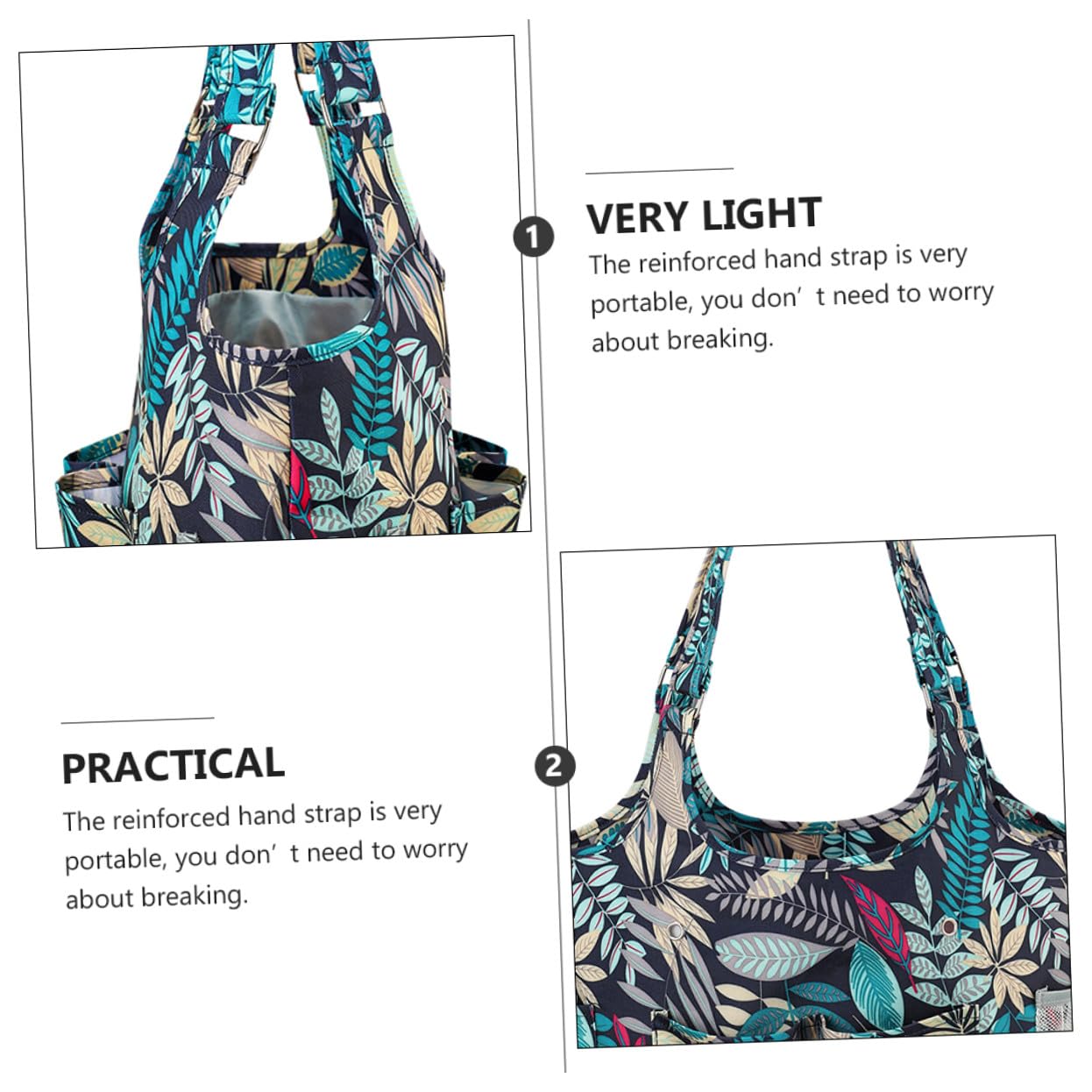 Bolsa de Almacenamiento para Tejer y Organizador de Hilo de Lana Múltiples Bolsillos, Azul, Resistente 600d Oxford, para Manualidades y Costura, Portátil y Duradera, Adecuado