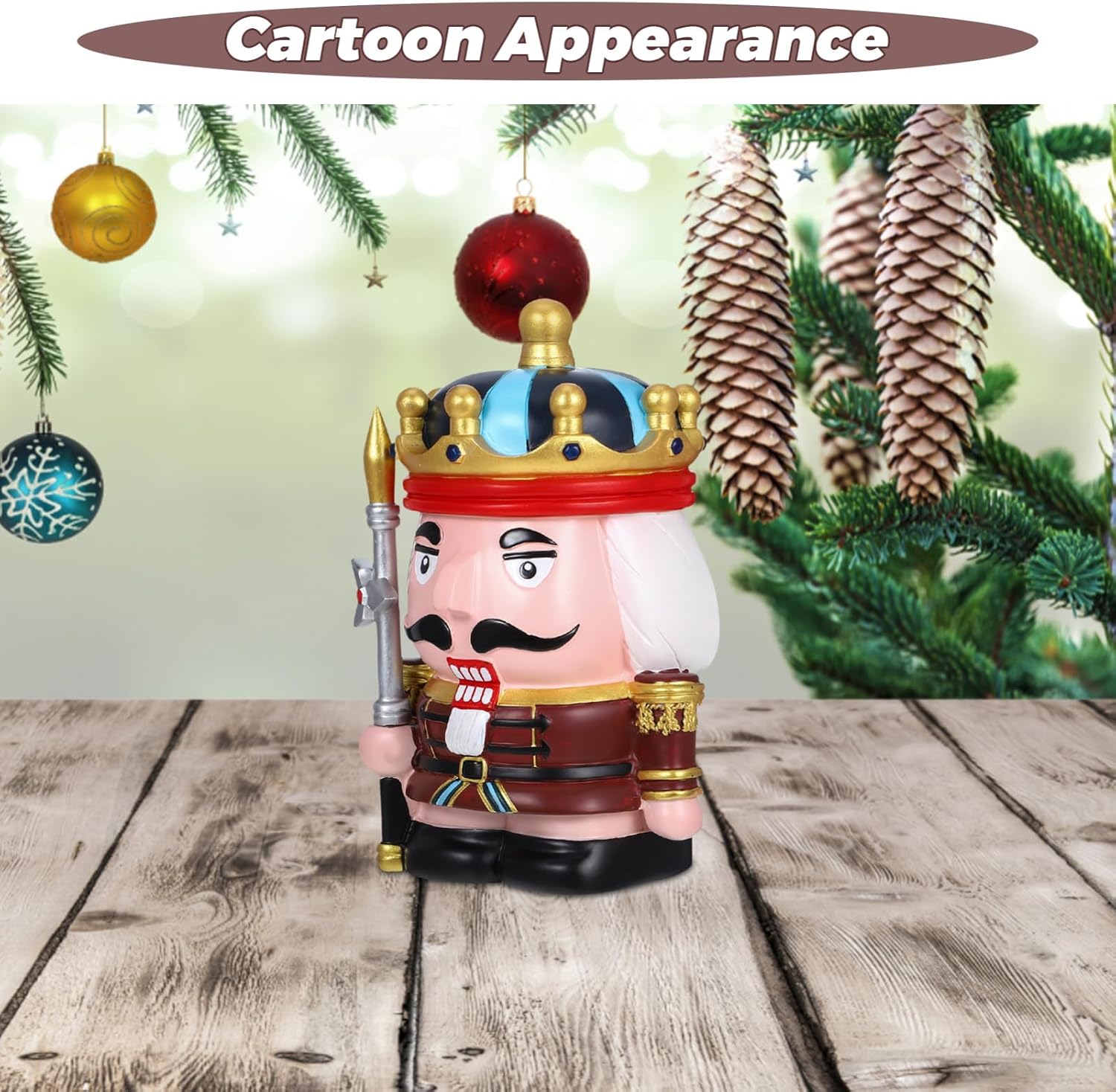 Cute Nutcracker Piggy Bank for Boys and Girls Openable Bank for Money Saving Challenge Decorative Cash Holder for Girls Portable Storage for All Ages for Christmas