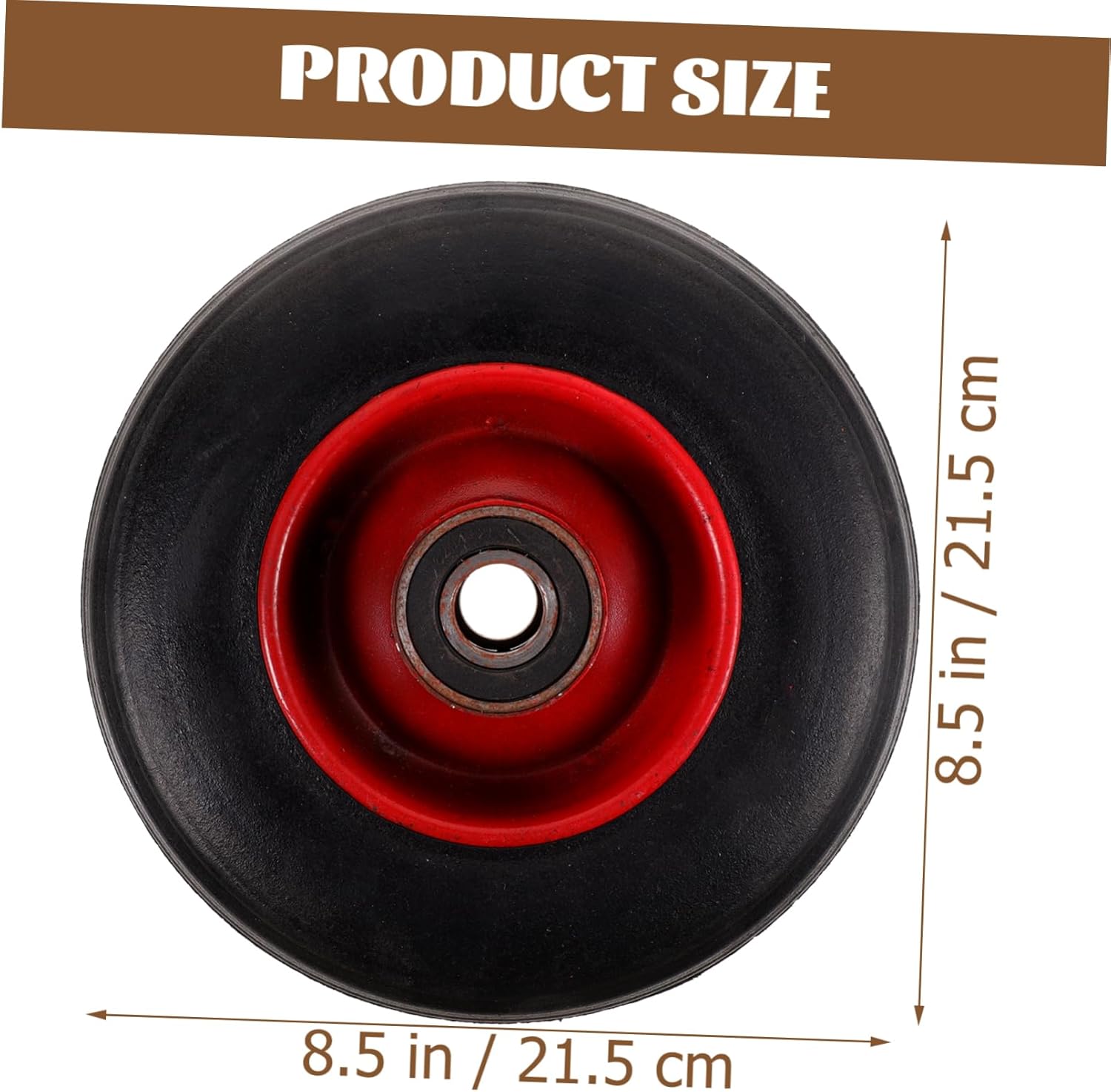 Solid Quiet Tire for Garden Cart Boy Girl Wheelbarrow and Hand Truck Puncture Lightweight Easy to Install Color Randomly Selected