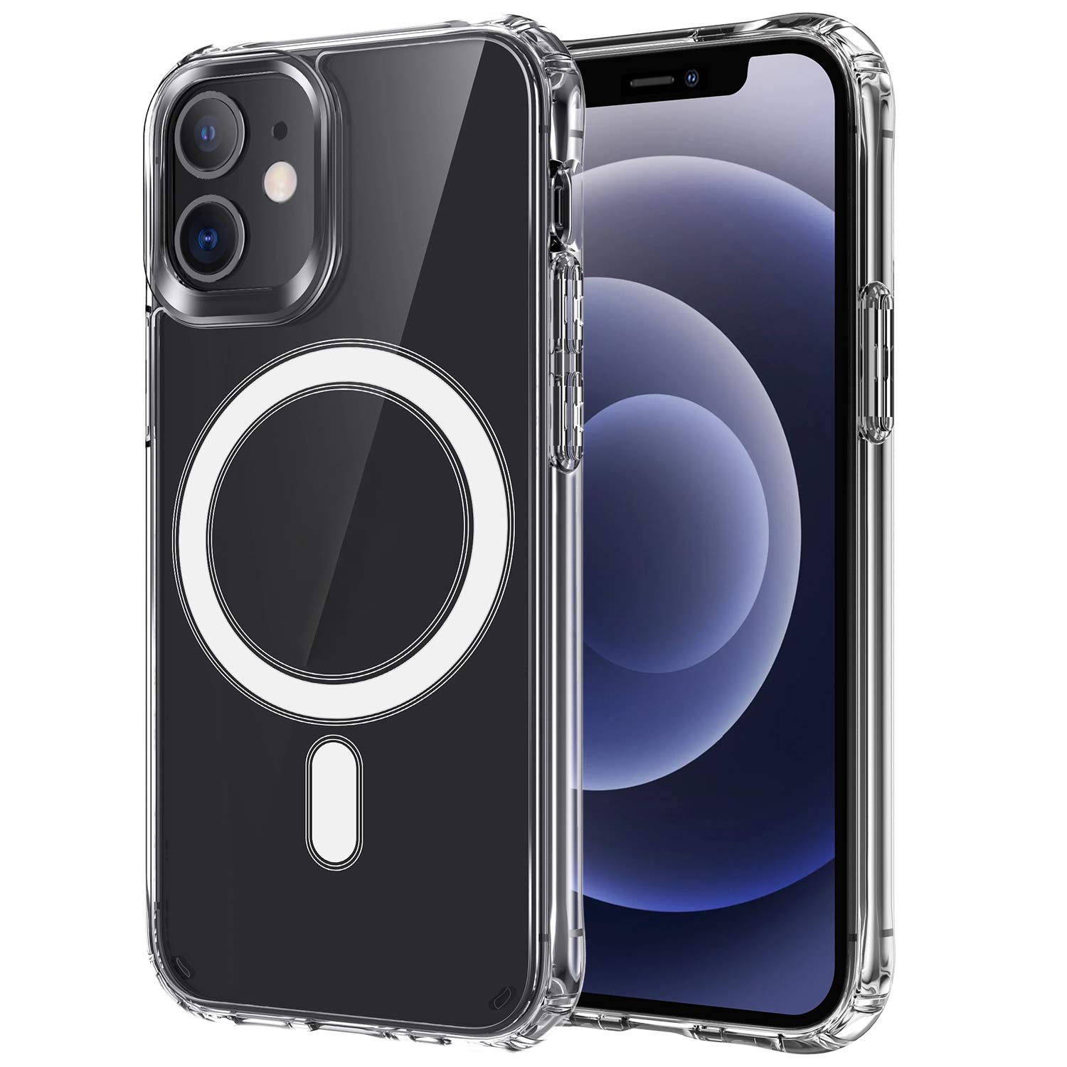 Compatible with MagSafe Case for iPhone 11 (6.1 inch), Shockproof, Acrylic Back, Magnetic Transparent Case