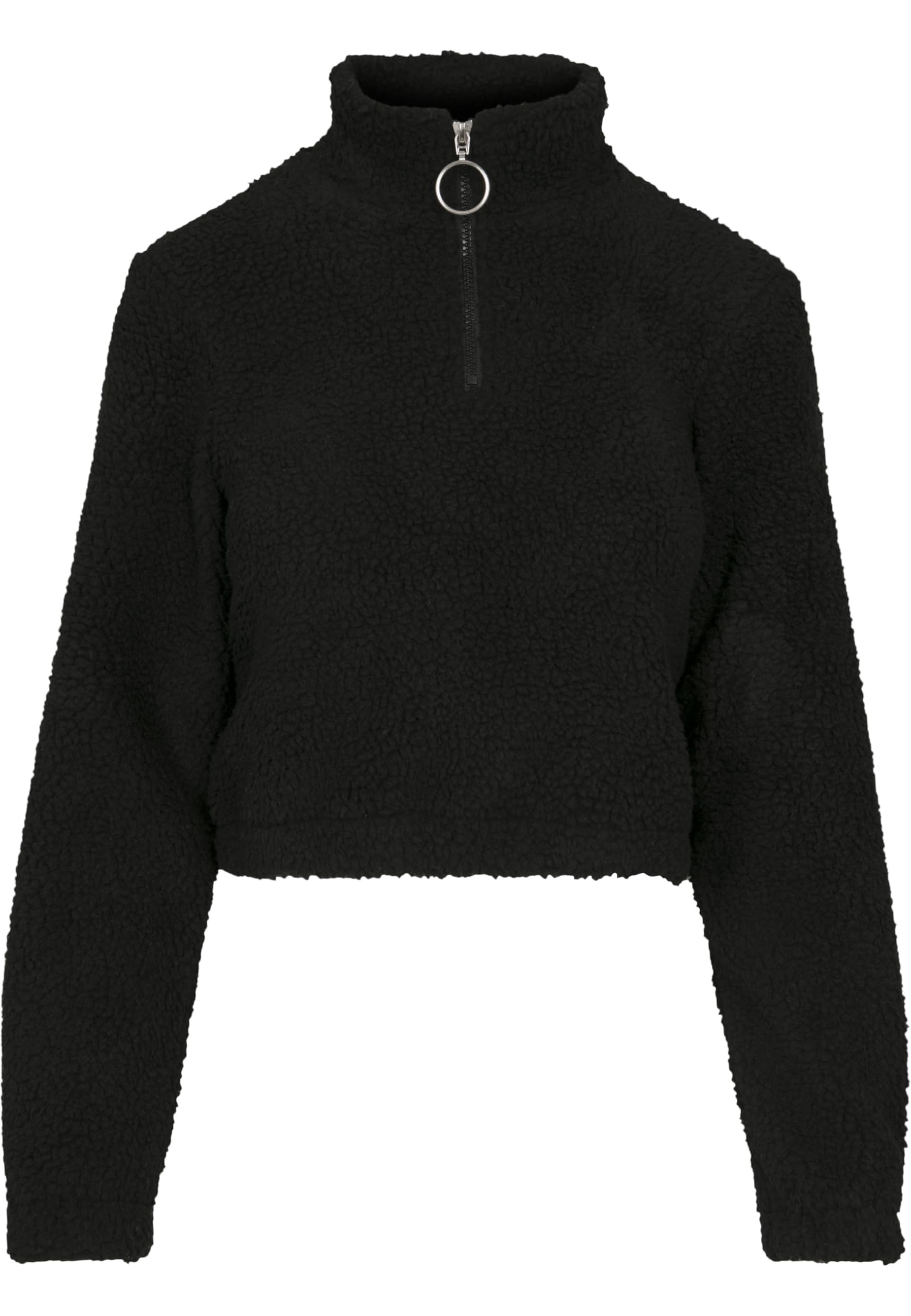 Urban Classics Sweter pullover Kobiety Ladies Short Sherpa Troyer