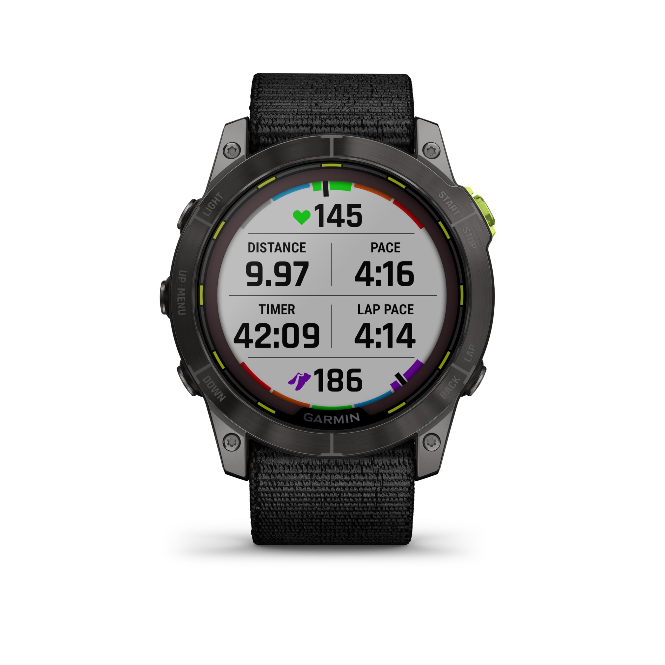 Garmin Enduro™ 2 (MPX) Orologio ad alte prestazioni, fornito con cinturino in nylon e silicone, batteria GPS a lunga durata, ricarica solare, mappe precaricate