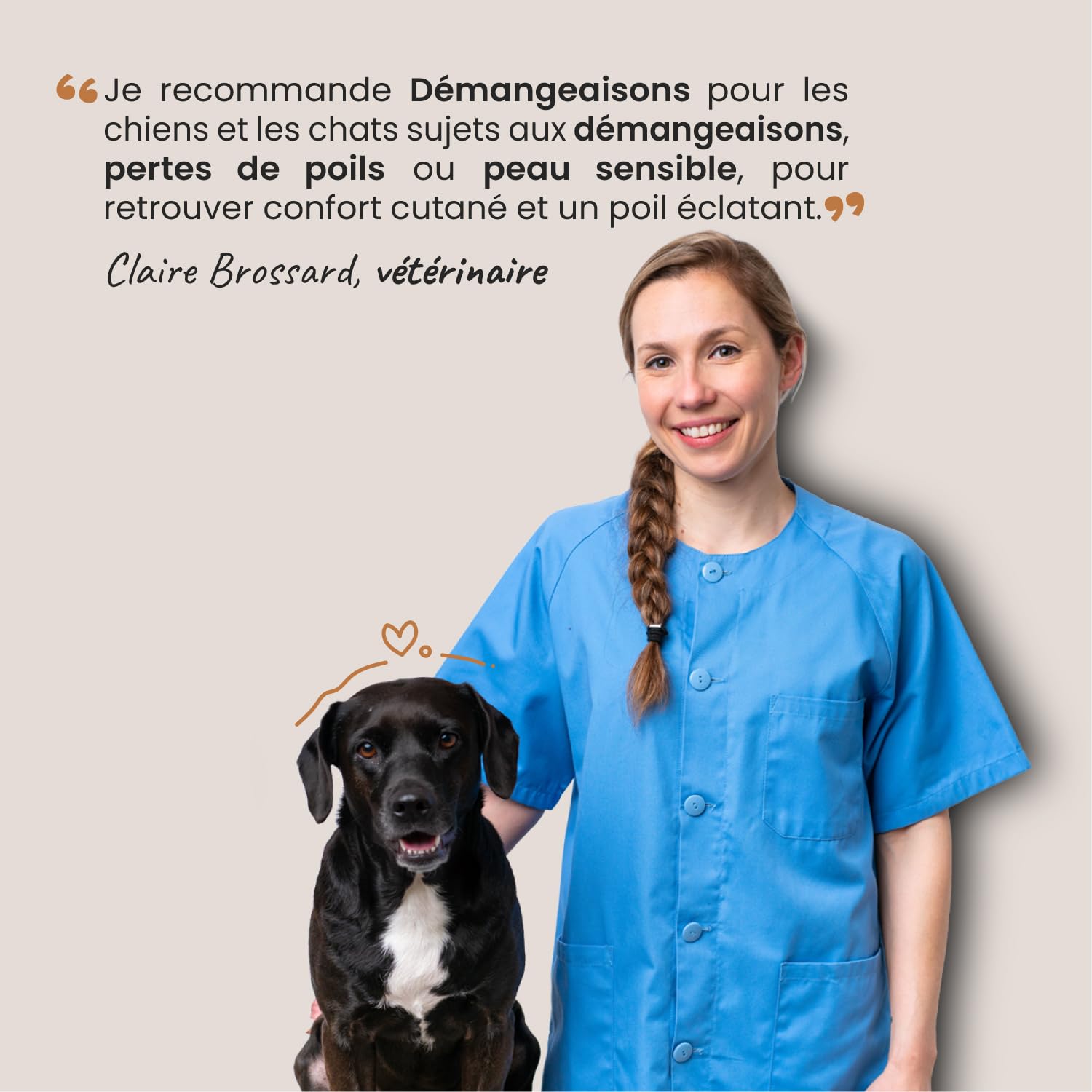 Démangeaisons Chien - Complément Alimentaire Anti-Grattage - Levure de Bière Bardane Pissenlit Lavande - Peau Saine & Pelage Apaisé - Formulé par des Vétérinaires - Fabriqué en France