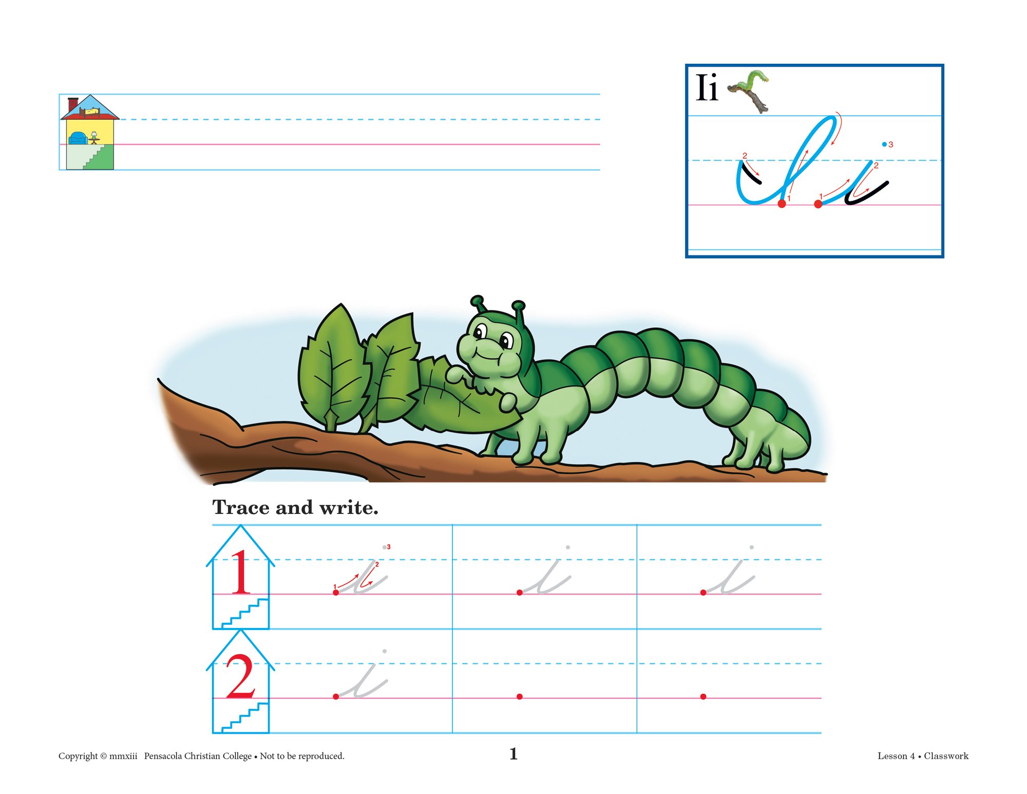 Writing With Phonics K5 Cursive - Abeka 5 Year Old Kindergarten Cursive Phonics Penmanship Student Work Book - Image 4