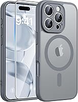 Vista 79 de FNTCASE - Funda para iPhone 15, iPhone 14 y iPhone 13, magnética, translúcida, fina y antigolpes, protección de grado militar, resistente a caídas