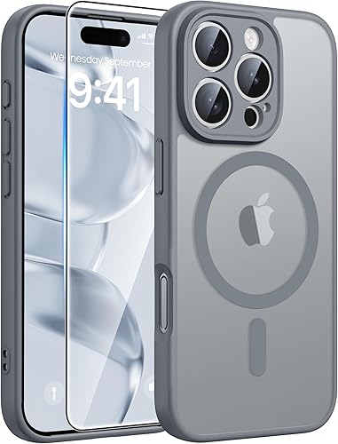 Miniatura 80 de FNTCASE Funda para iPhone Air: [Compatible con Magsafe] Fundas translúcidas mate con [protección completa de la cámara] [protector de pantalla]