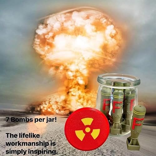 Miniatura 3 de Frasco de bomba F, decoración de oficina con bomba F, accesorios militares, decoraciones de regalos del ejército, accesorio de escritorio militar,