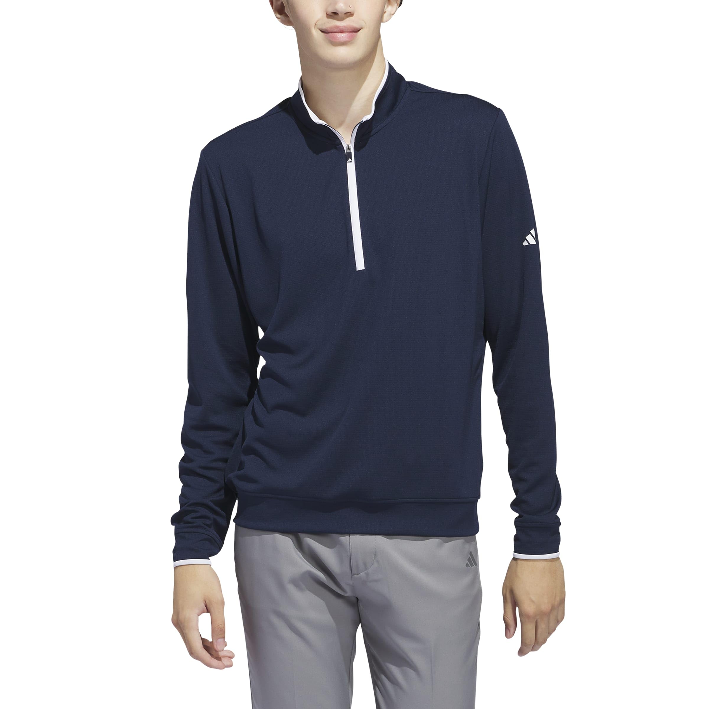 adidas Men's Lightweight Half-Zip Top Sweatshirt, collegiate navy, M