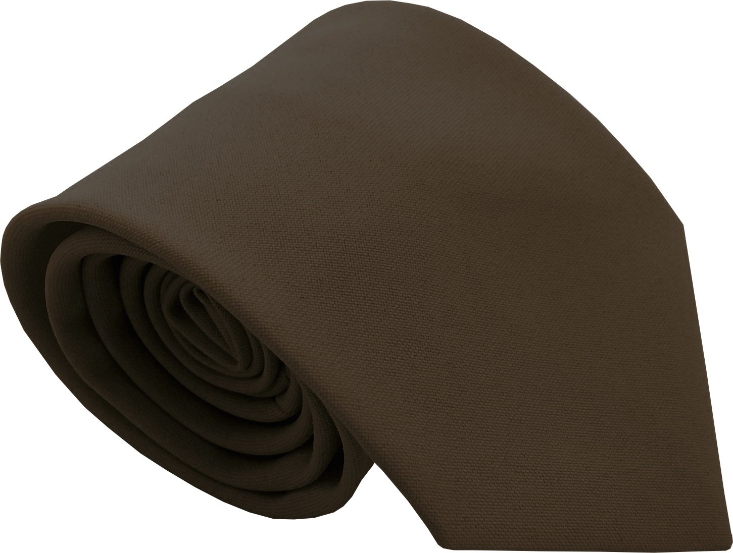 Great British Tie Club Boys Plain Neck Ties (52 inches - Older Boy/Senior Size, Brown)