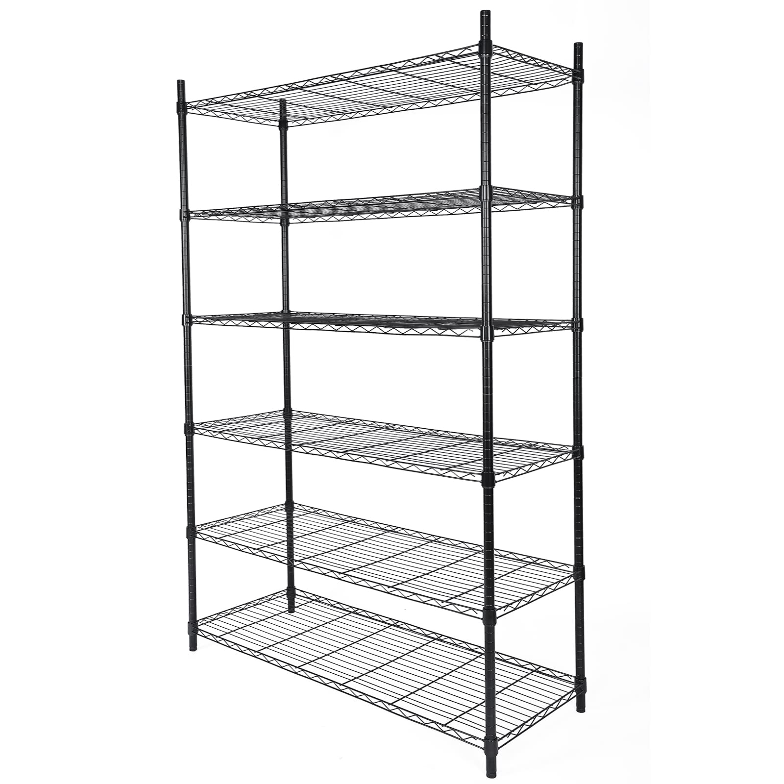 YSSOA Heavy Duty 6-Shelf Shelving, Wire Shelving, Adjustable Storage
