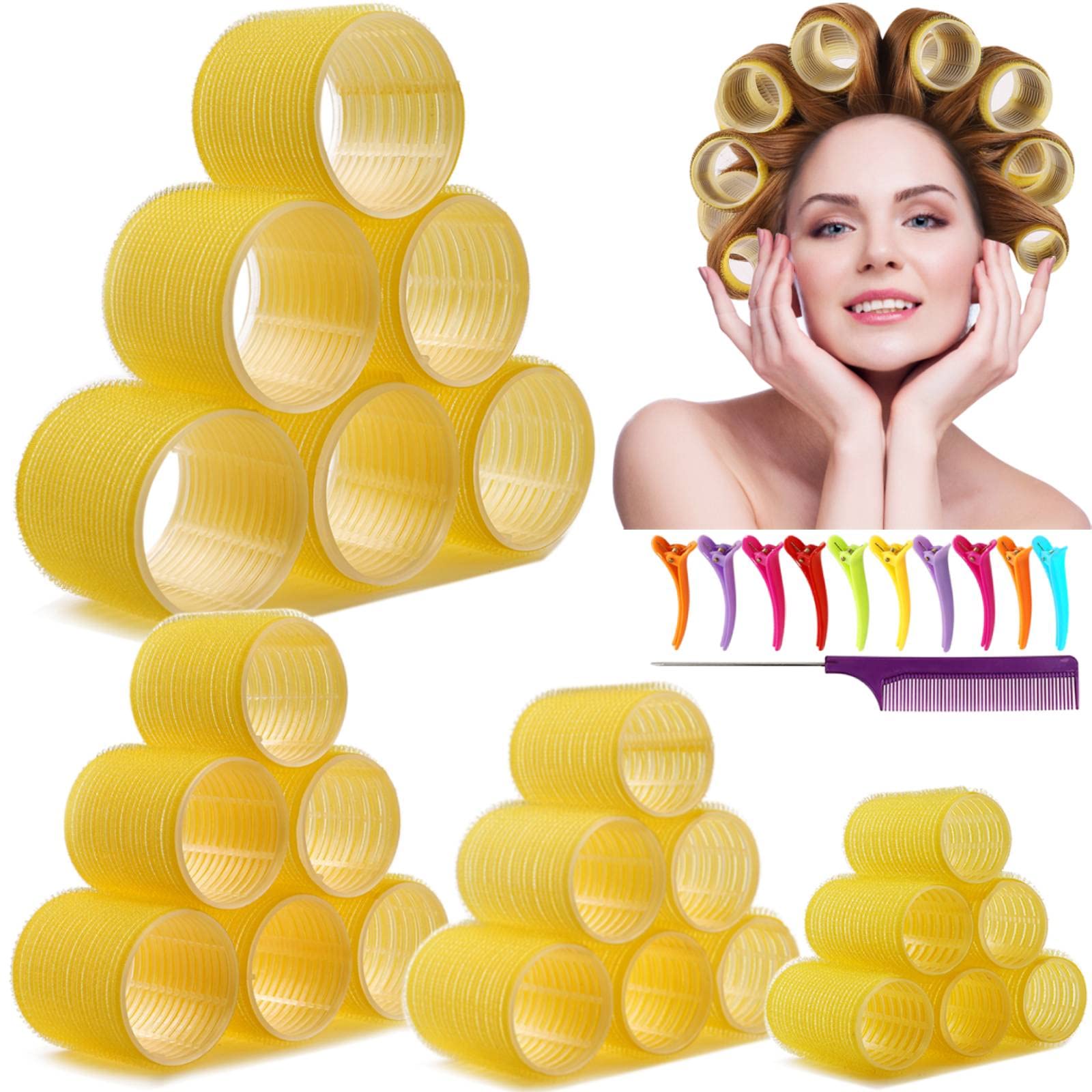 Buy Jumbo Hair Rollers Hair Curlers 2 5 Inch Large Self Grip Hair  buy-jumbo-hair-rollers-hair-curlers-2-5-inch-large-self-grip-hair