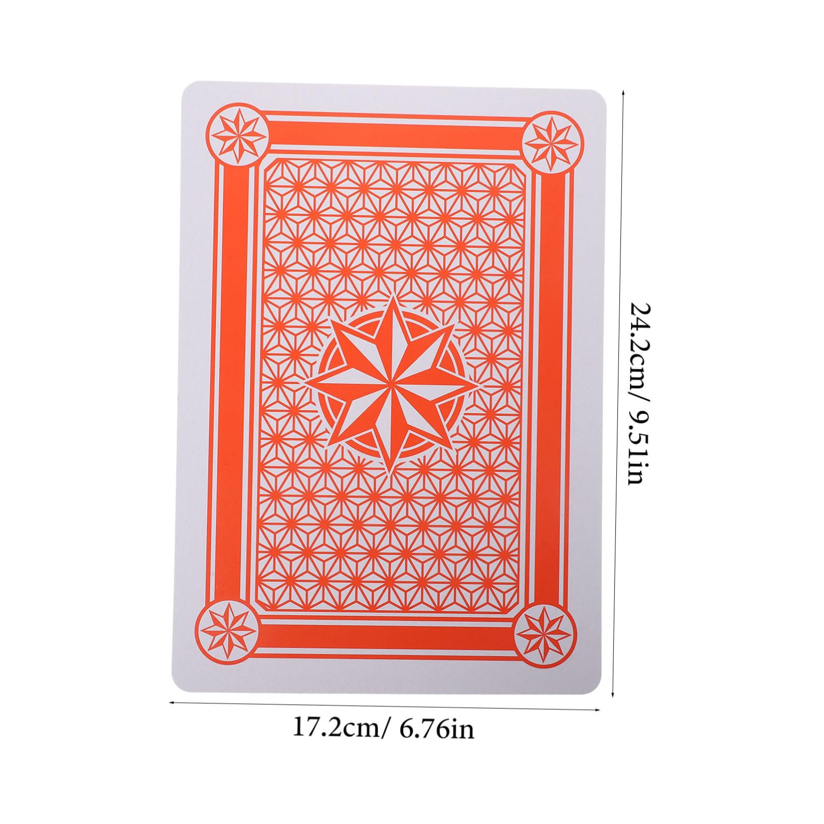 Yardwe Carte da Poker Grandi a Caratteri Grandi, Set Bianco | Carta Patinata, Finitura Liscia, Formato Portatile, per Casa e Esterni, per Adulti