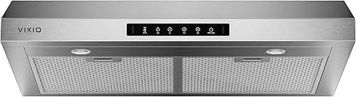 Campana extractora debajo del gabinete de 30 pulgadas, conducto de ventilación rápida de 900 CFM, campana de cocina con detección de gestos de 3