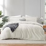 Hearth & Harbor Purple Duvet Cover King Size - 3 Piece King Duvet Cover Set, Soft Double Brushed King Duvet Covers with Button Closure, 1 King Size Duvet Cover 104x90 inches and 2 Pillow Shams