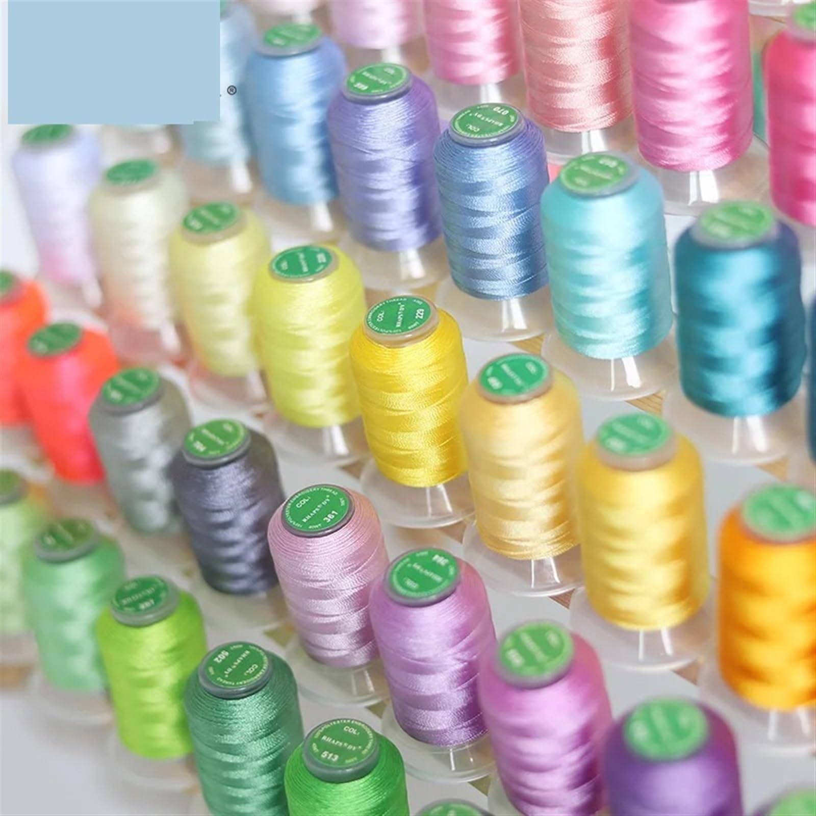Stickgarn Polyester-Stickgarn, Nähgarn, Kreuzstichgarn, 60 Farben(21 Colors)