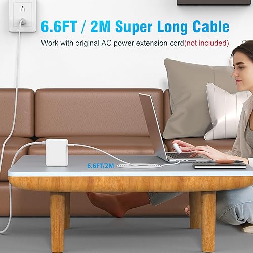 Miniatura 7 de Adaptador de corriente USB C de 140 W para MacBook Pro 16 de 14 pulgadas 2023 2022 2021 M3 M2 M1 PD3.1, MacBook Air 13 15 pulgadas 2022 2023, cable