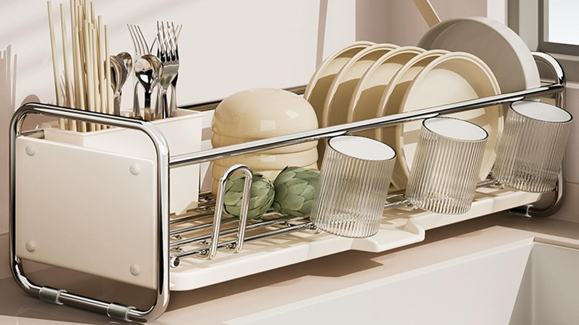 Amazon｜Zilnox 水切りラック スリム ステンレス 食器 水切り かご