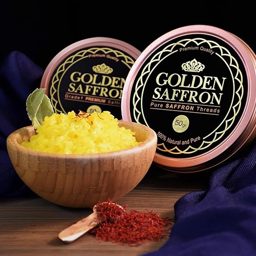 Miniatura 45 de Azafrán dorado, azafrán de alta calidad y calidad superior, todo azafrán rojo, grado A +, azafrán de grado más alto